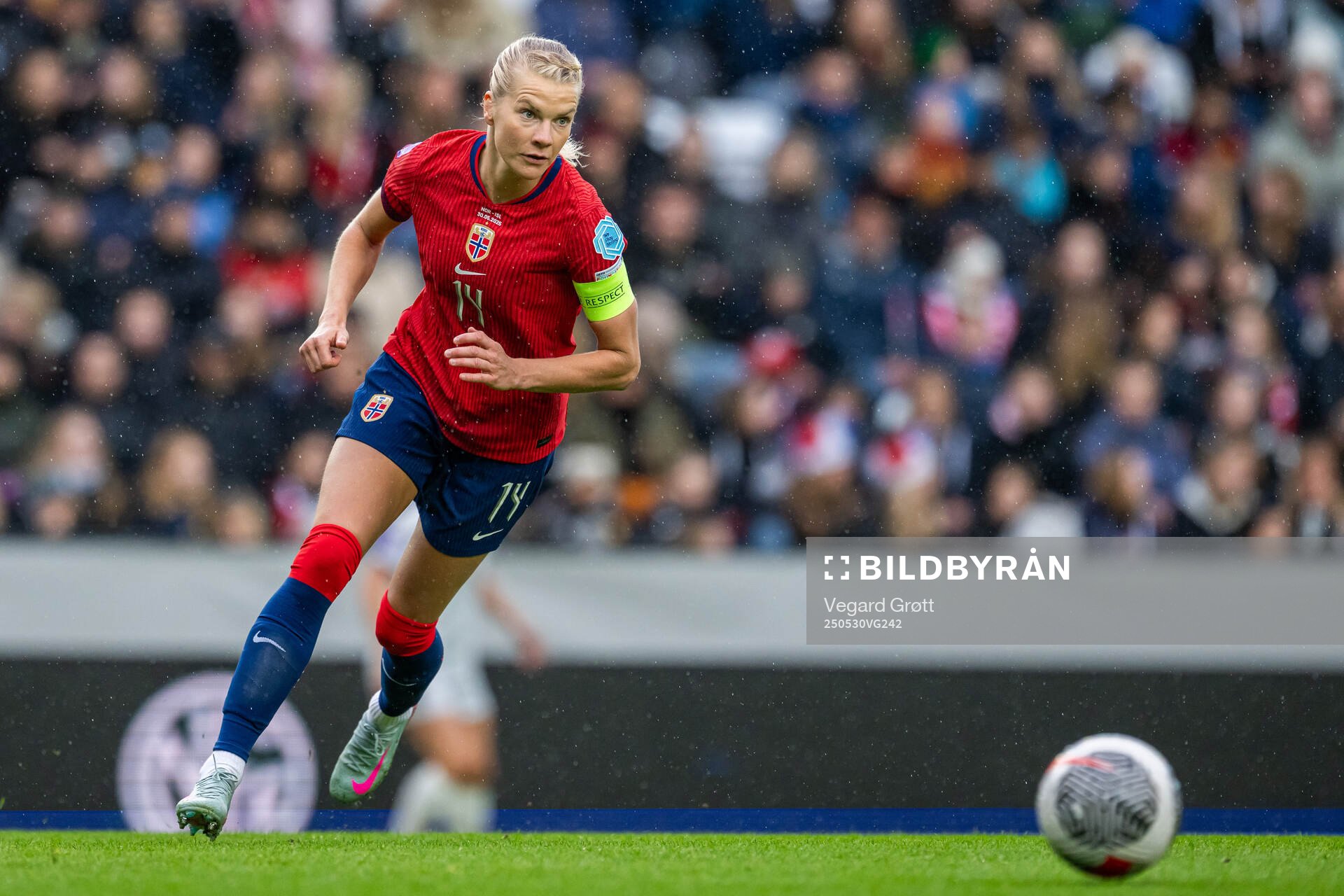 Ada Hegerberg of Norway during the UEFA Women’s Nations League football match between Norway and Iceland on May 30, 2025 in Trondheim.