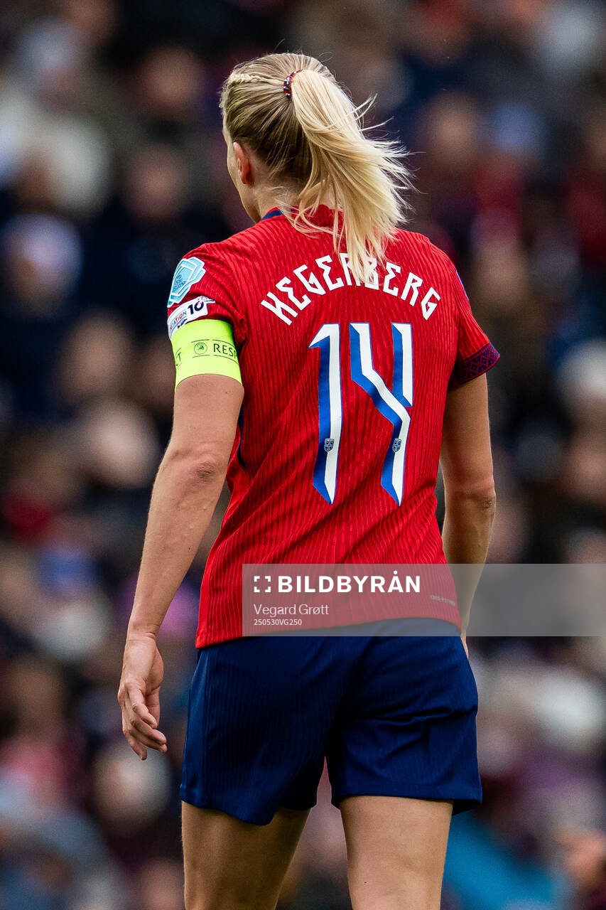 Ada Hegerberg of Norway during the UEFA Women’s Nations League football match between Norway and Iceland on May 30, 2025 in Trondheim.