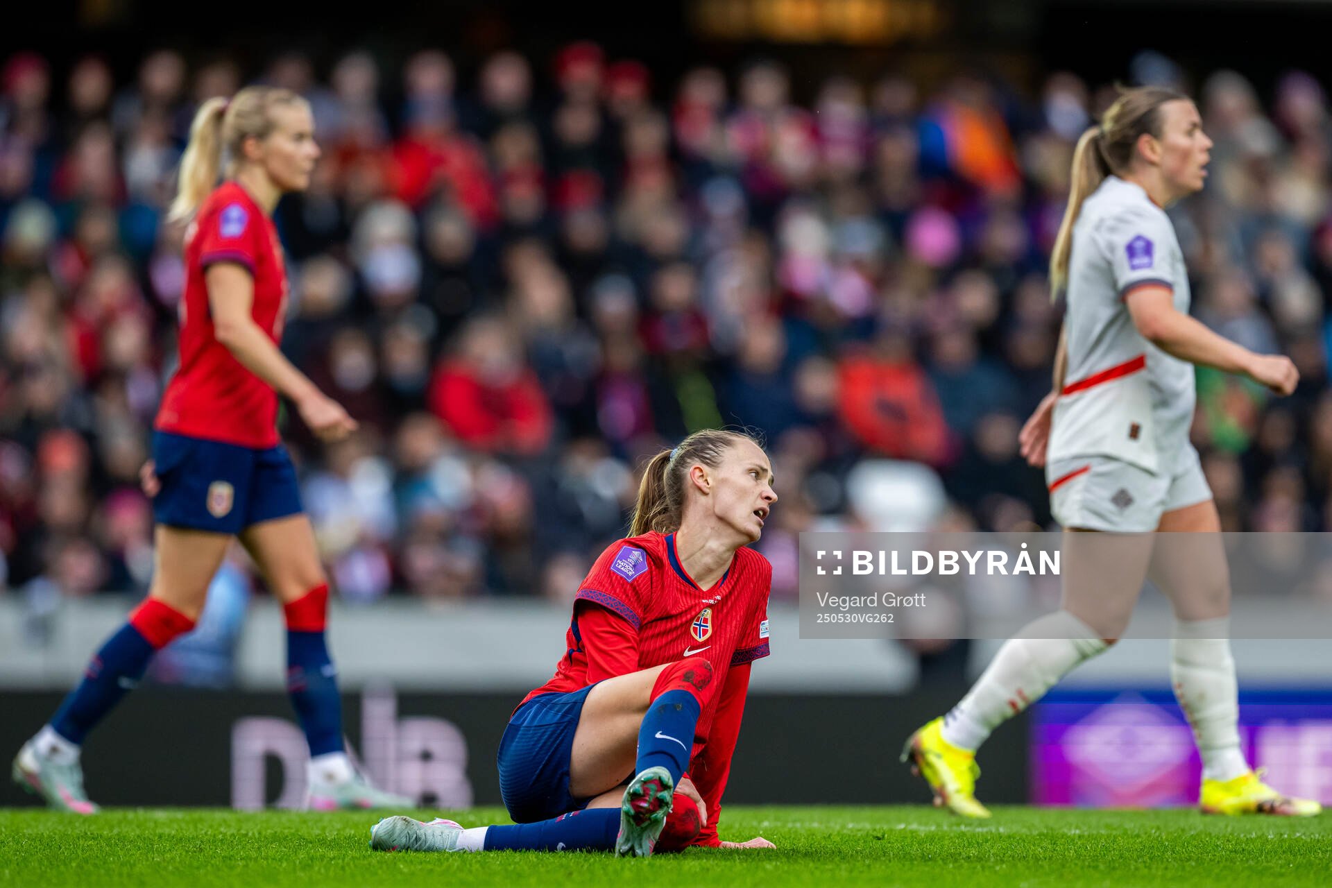 Caroline Graham Hansen of Norway during the UEFA Women’s Nations League football match between Norway and Iceland on May 30, 2025 in Trondheim.