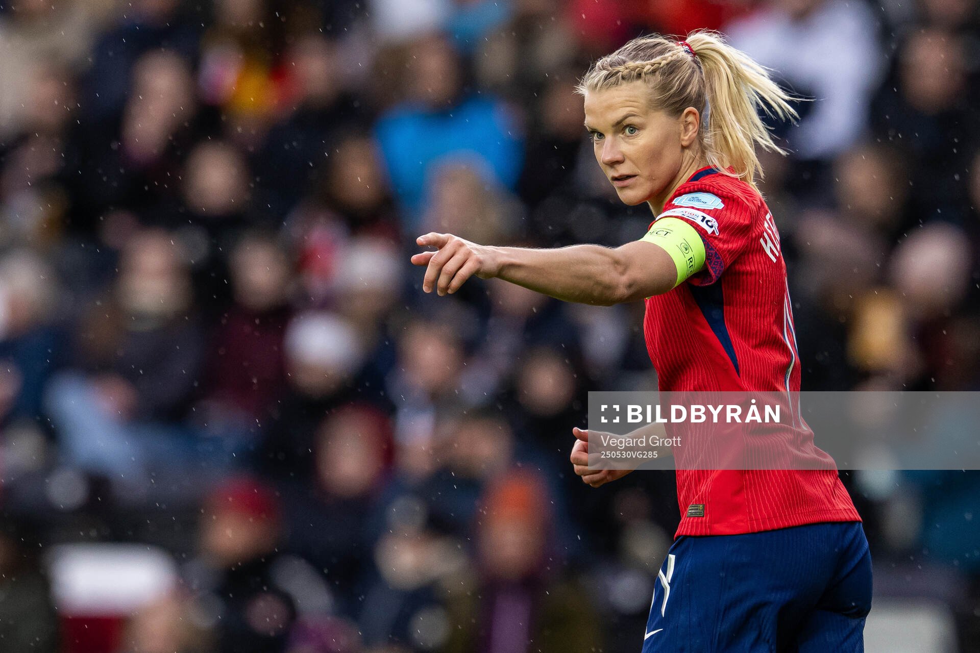 Ada Hegerberg of Norway during the UEFA Women’s Nations League football match between Norway and Iceland on May 30, 2025 in Trondheim.