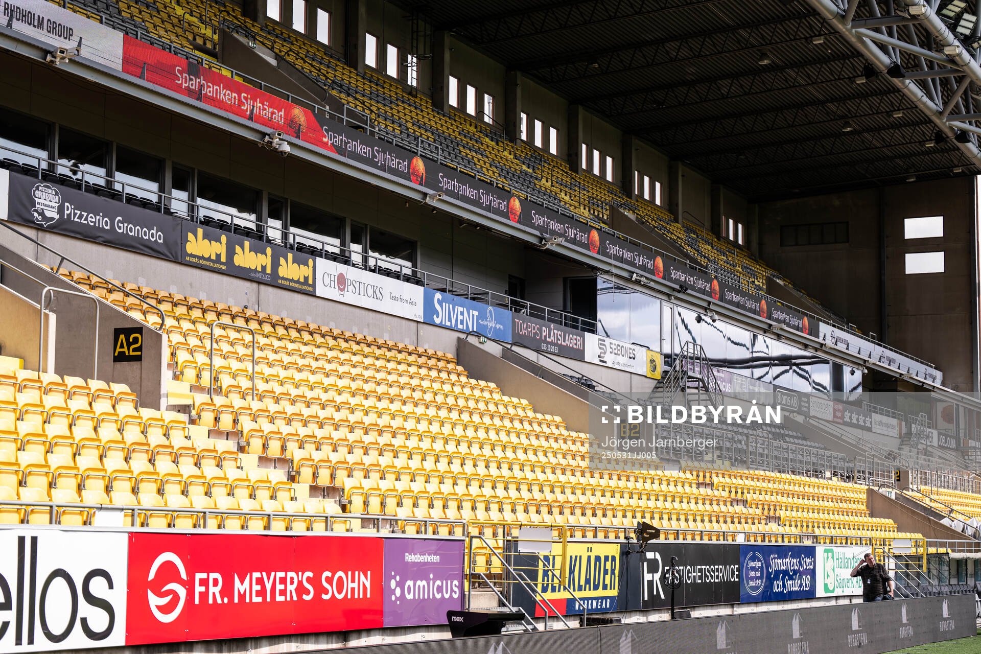 Läktare inför fotbollsmatchen i Allsvenskan mellan Elfsborg och Hammarby den 31 maj 2025 i Borås. 