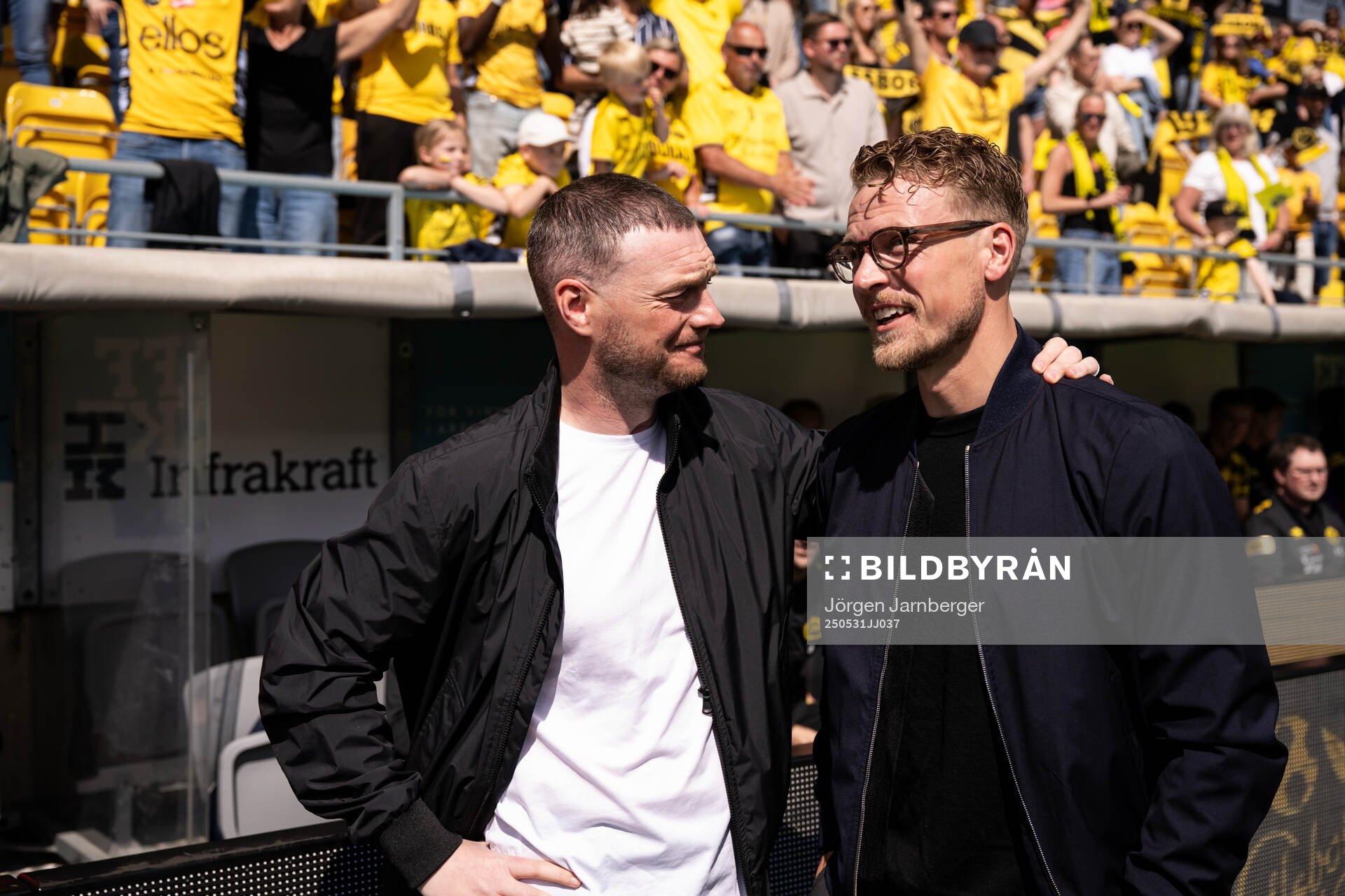 Hammarbys tränare Kim Hellberg  och Elfsborgs tränare