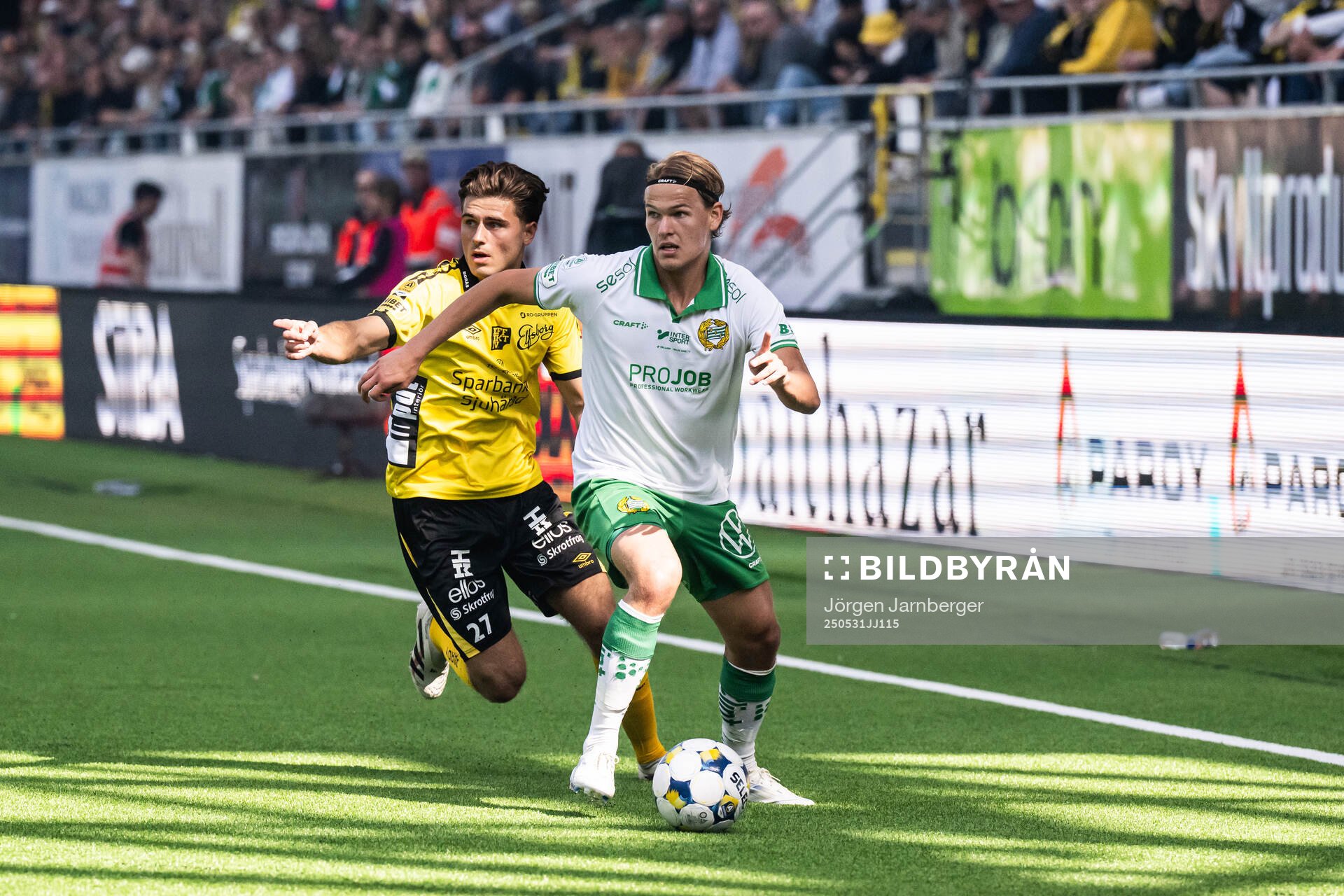 Elfsborgs Besfort Zeneli och Hammarbys Markus Karlsson