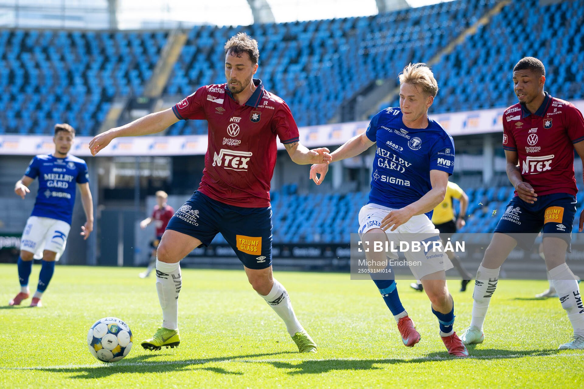 Örgrytes Jonathan Azulay under fotbollsmatchen i Superettan mellan Örgryte och Trelleborg den 31 maj 2025 i Göteborg. 