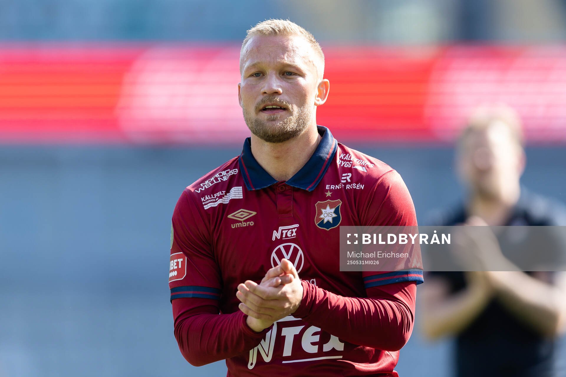 Örgrytes Nicklas Bärkroth efter fotbollsmatchen i Superettan mellan Örgryte och Trelleborg den 31 maj 2025 i Göteborg. 