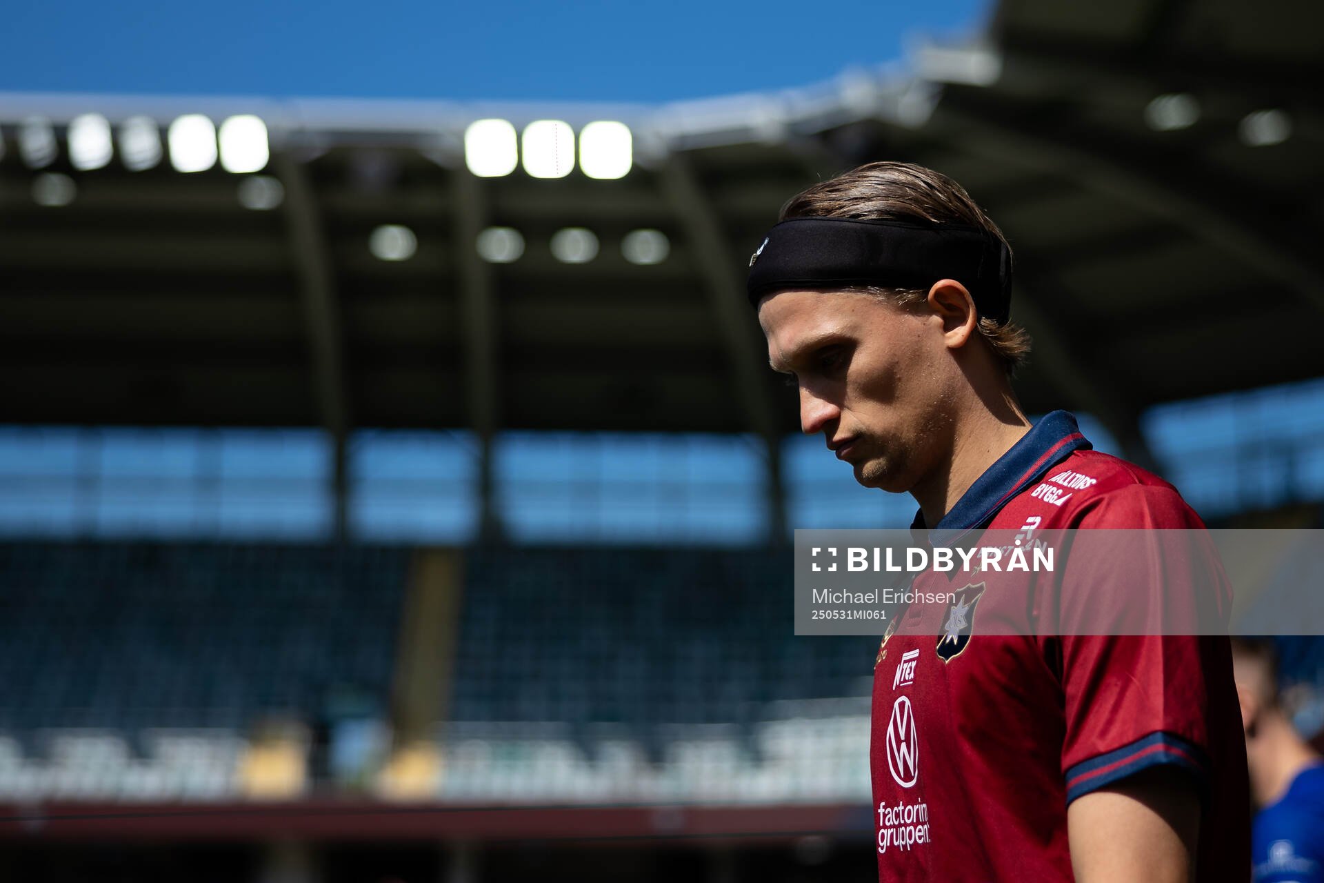 Örgrytes Charlie Vindehall inför fotbollsmatchen i Superettan mellan Örgryte och Trelleborg den 31 maj 2025 i Göteborg. 