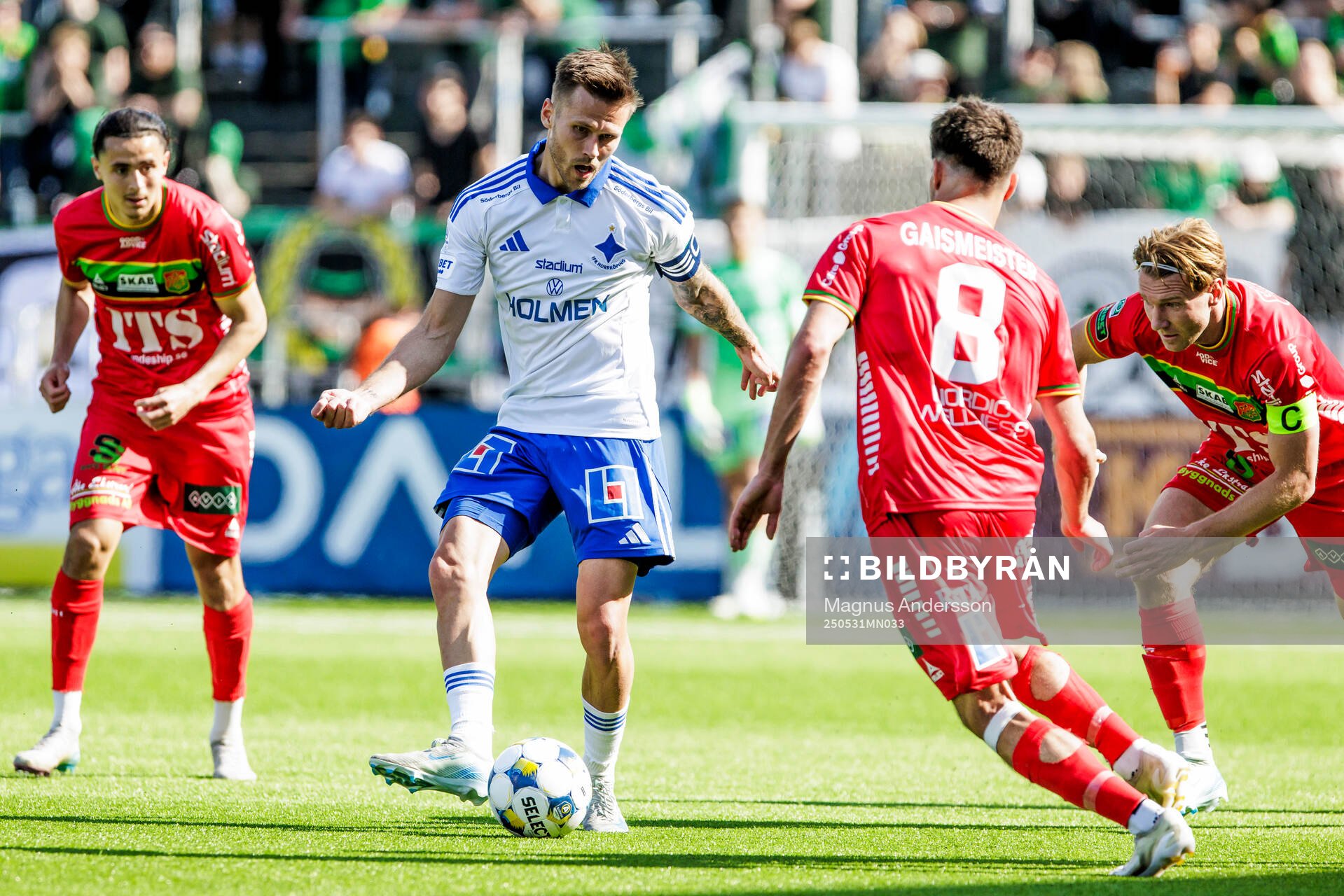 IFK Norrköpings Arnor Traustason under fotbollsmatchen i Allsvenskan mellan IFK Norrköping och GAIS den 31 maj 2025 i Norrköping. 