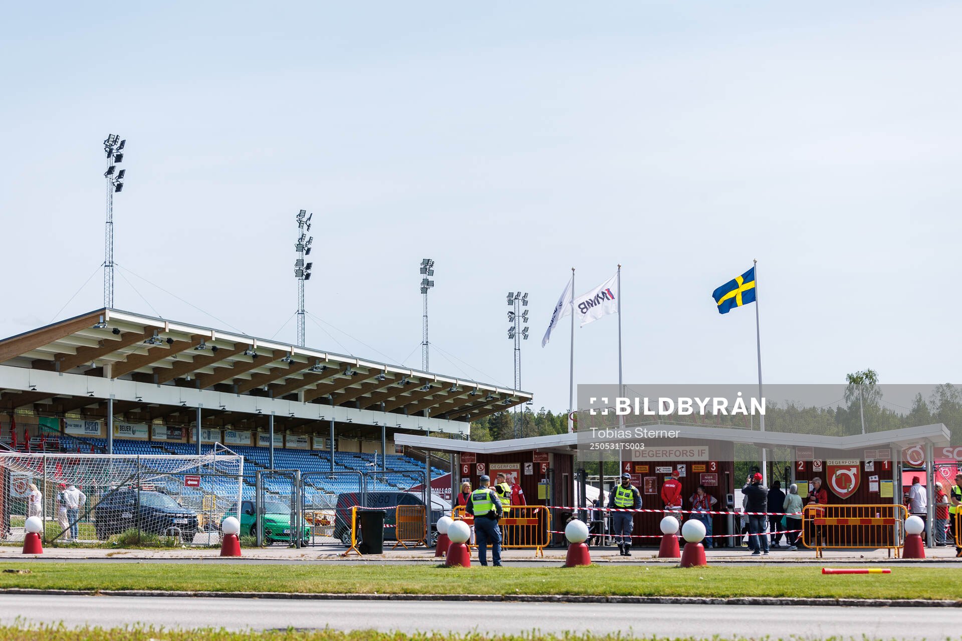 Stora Valla inför fotbollsmatchen i Allsvenskan mellan Degerfors och Öster den 31 maj 2025 i Degerfors. 