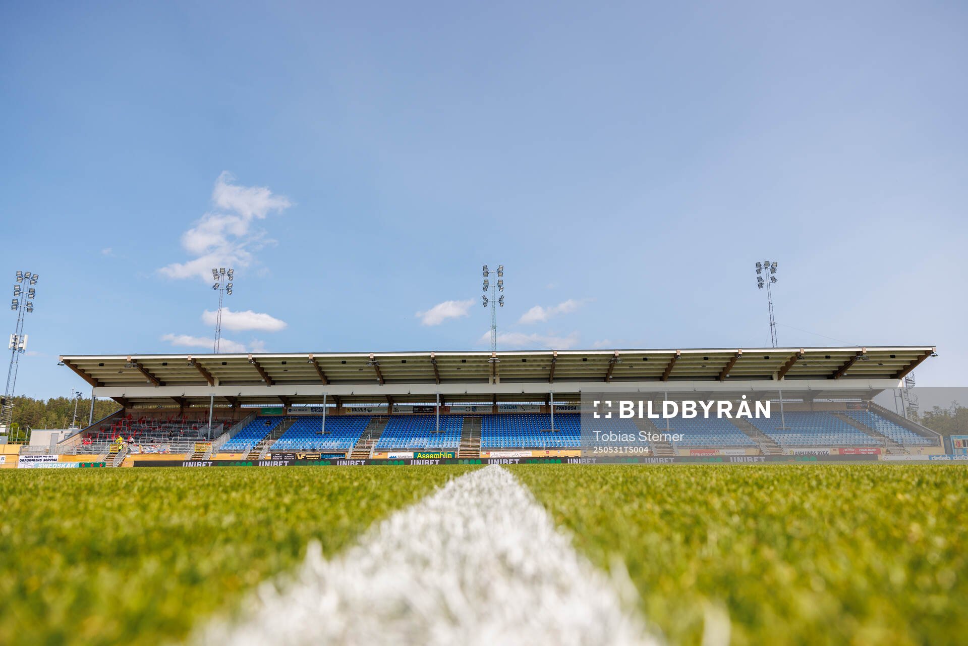 Stora Valla inför fotbollsmatchen i Allsvenskan mellan Degerfors och Öster den 31 maj 2025 i Degerfors. 