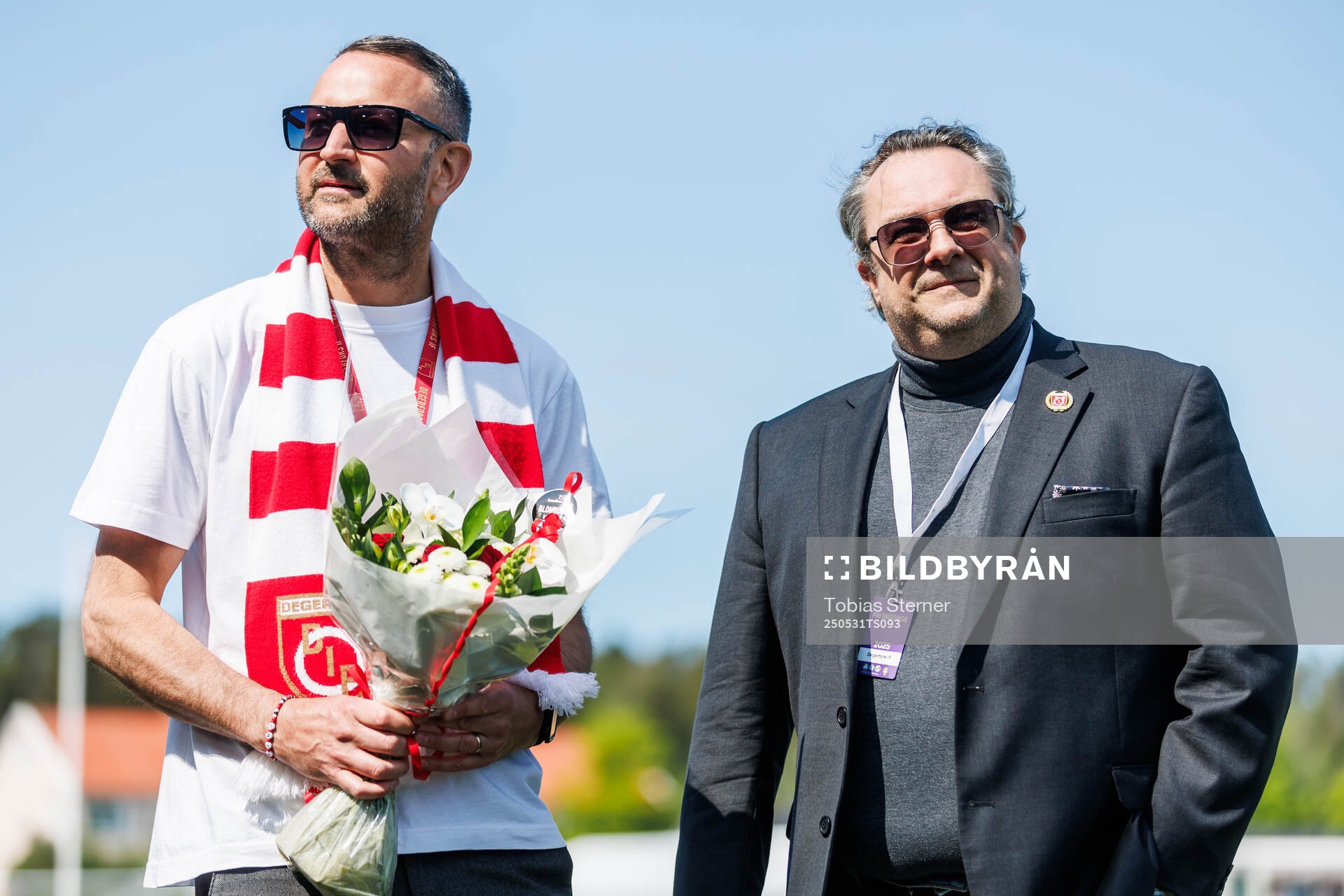 Degerfors klubbchef Joakim Ekblom och före detta