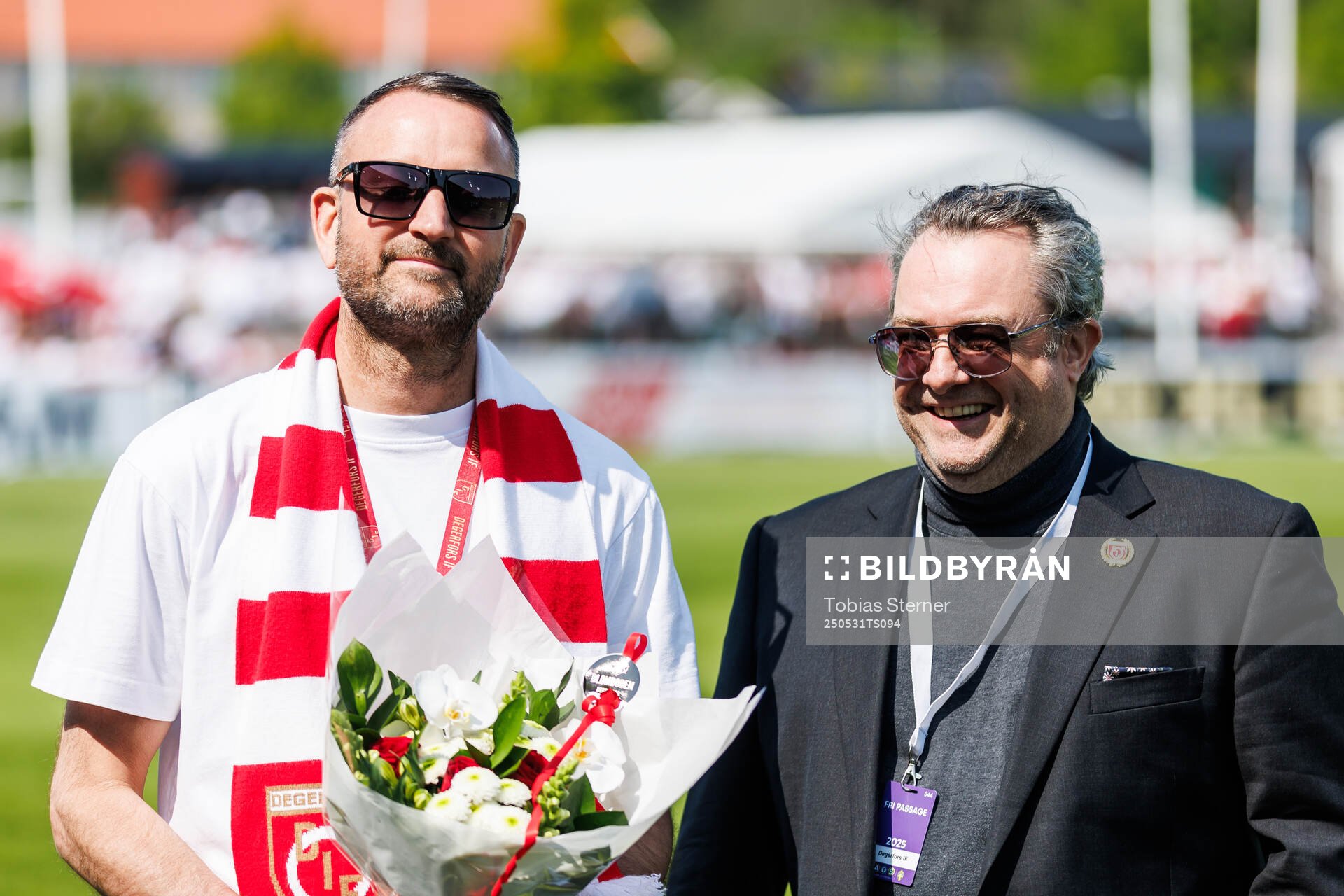 Degerfors klubbchef Joakim Ekblom och före detta