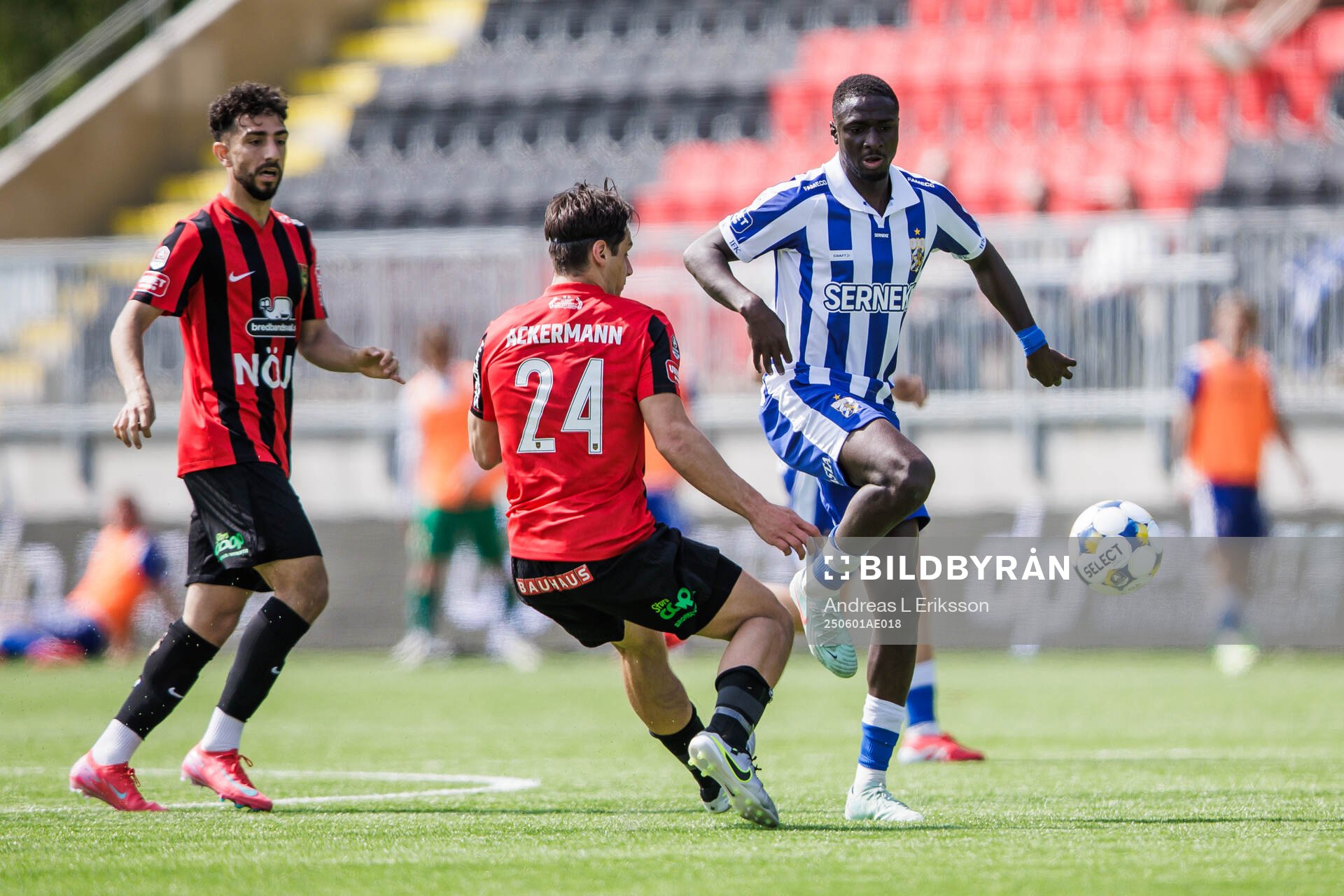 Brommapojkarnas Daleho Irandust och Kevin Ackermann och IFK