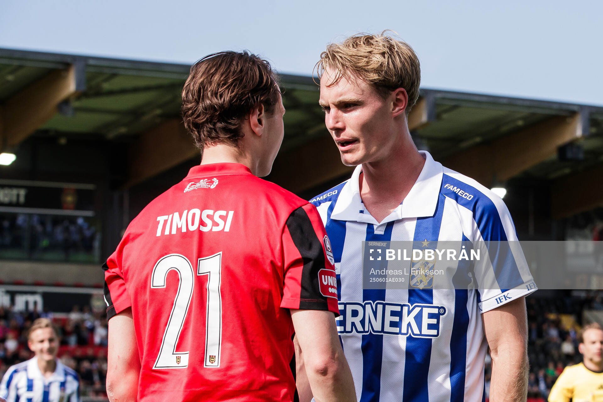 Brommapojkarnas Alex Timossi Andersson och IFK Göteborgs