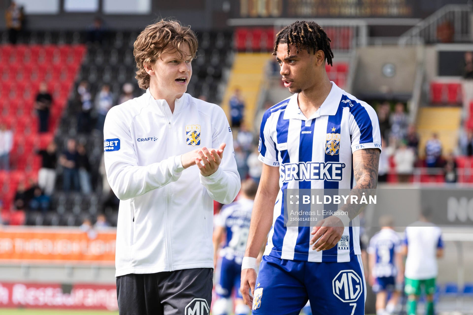 IFK Göteborgs Kolbeinn Thordarson och Sebastian Clemmensen