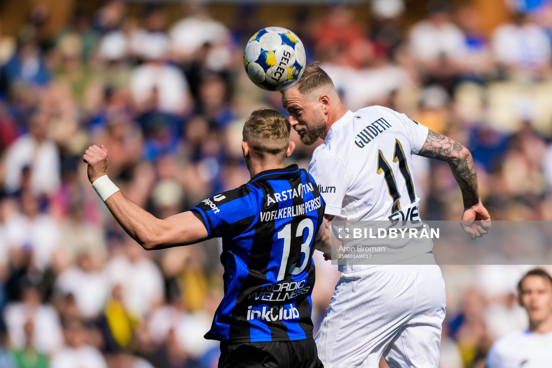 Sirius Jakob Voelkerling Persson och AIKs John Guidetti