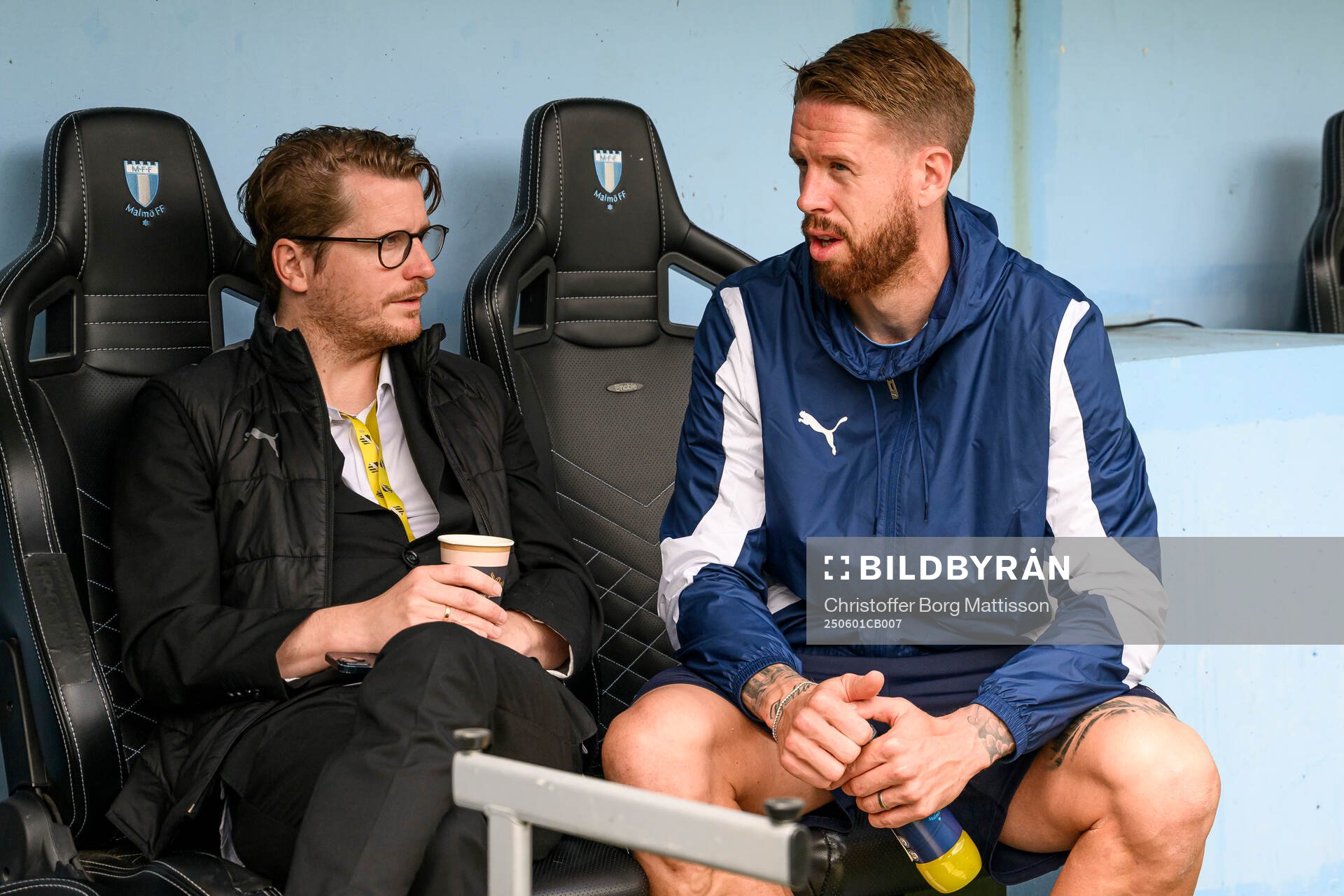 Häckens sportchef Erik Friberg och Malmö FFs Pontus