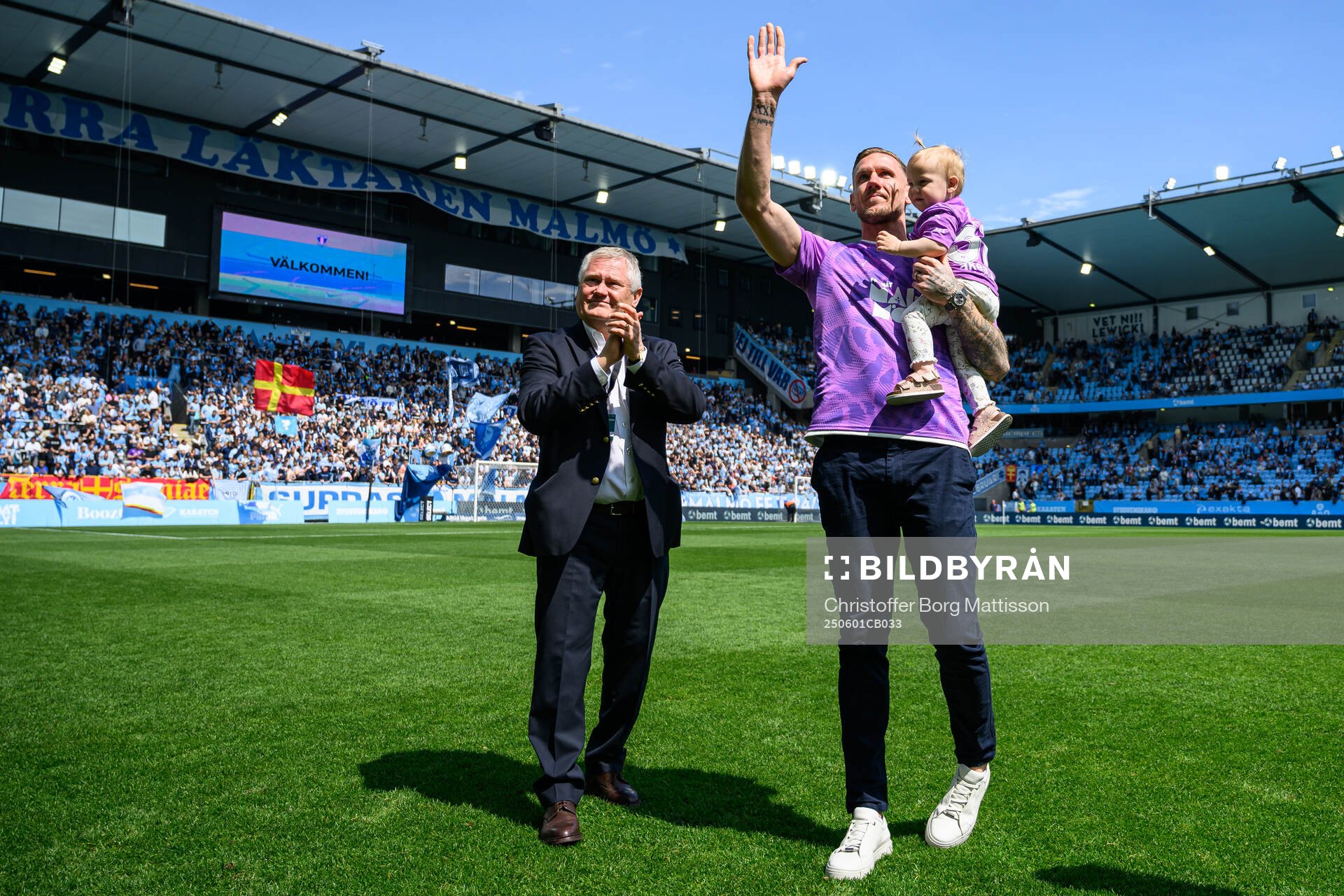 Malmö FFs ordförande Anders Pålsson presenterar