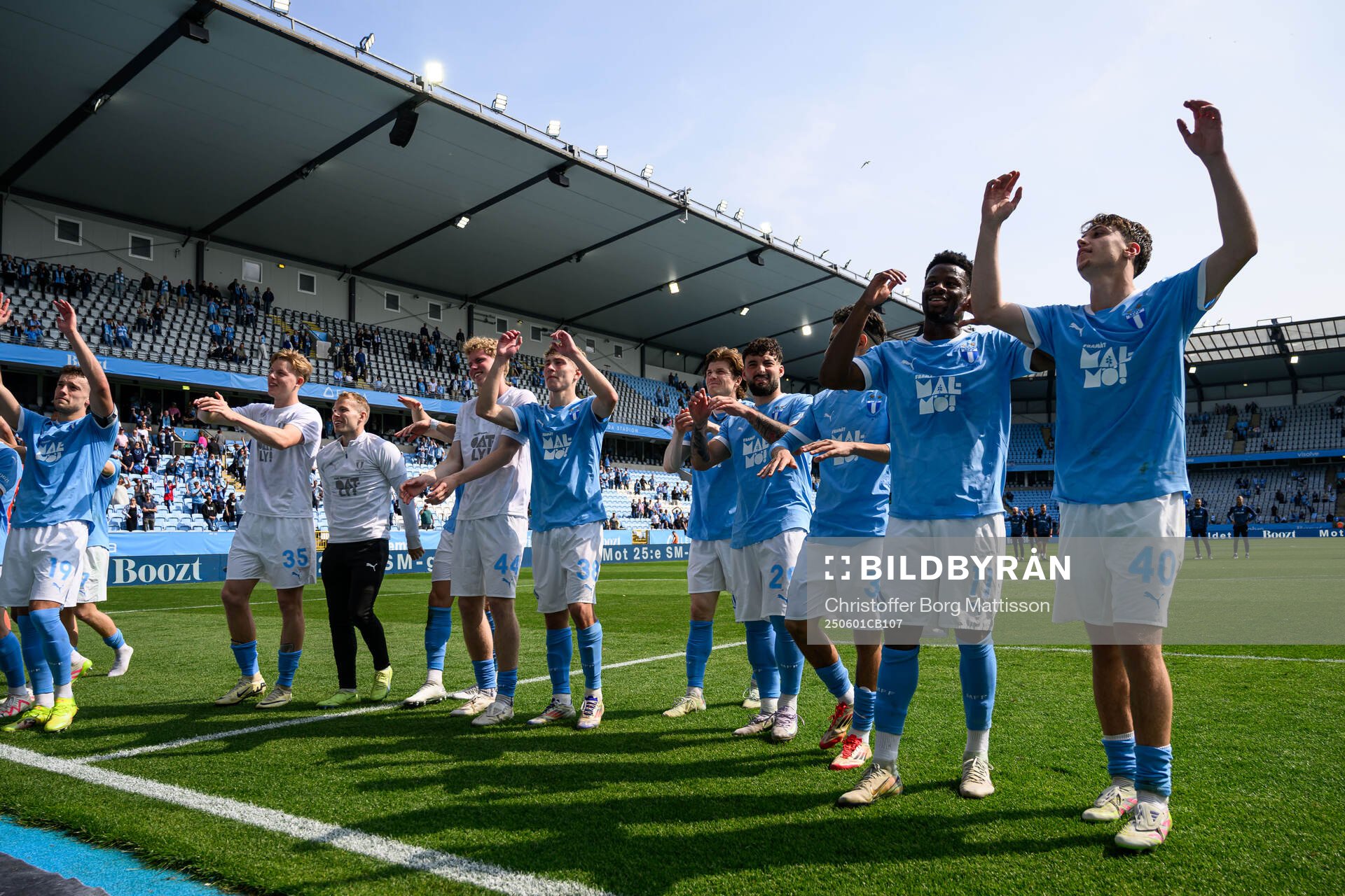 Malmö FFs spelare jublar