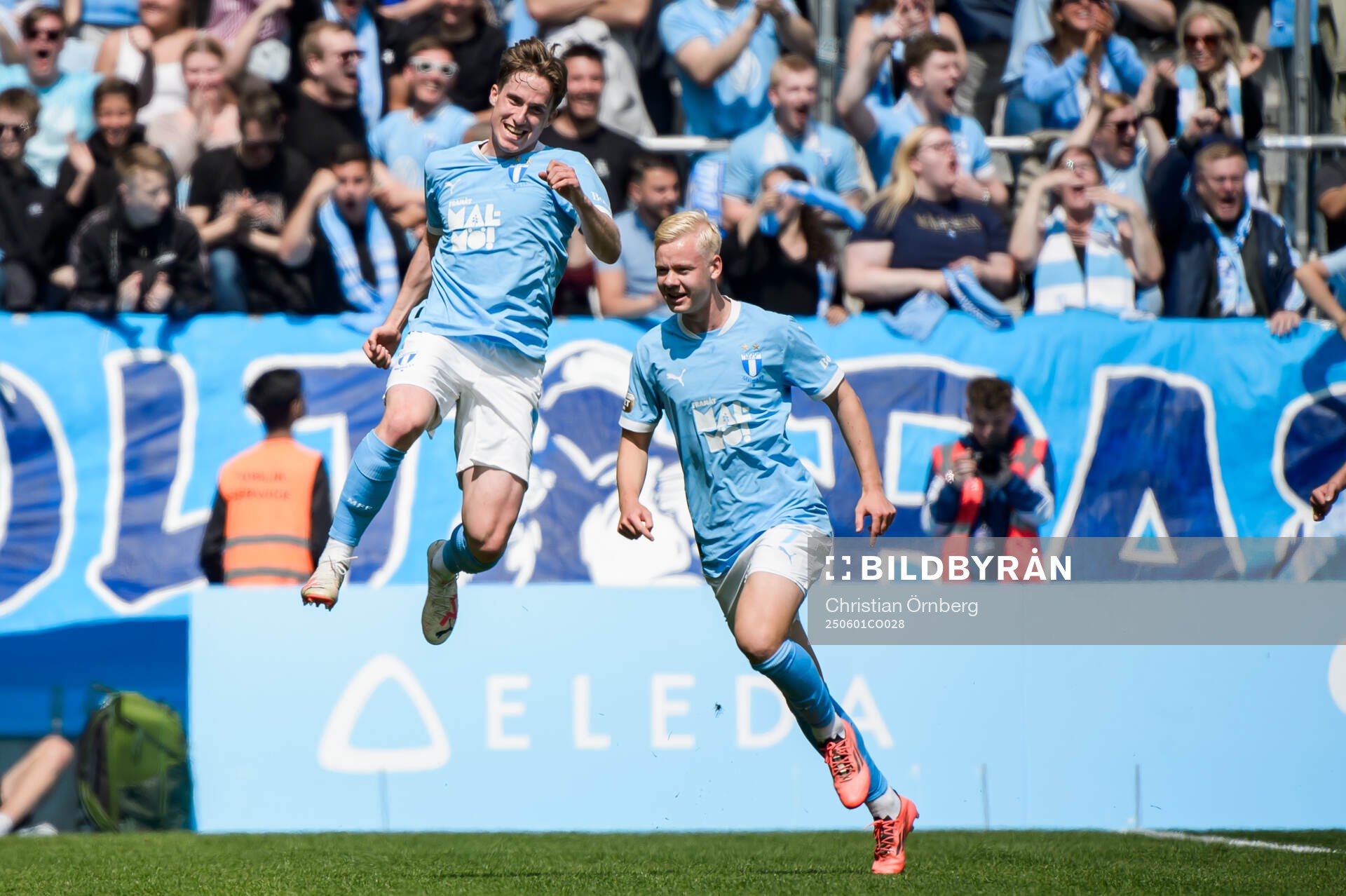 Malmö FFs Johan Karlsson jublar