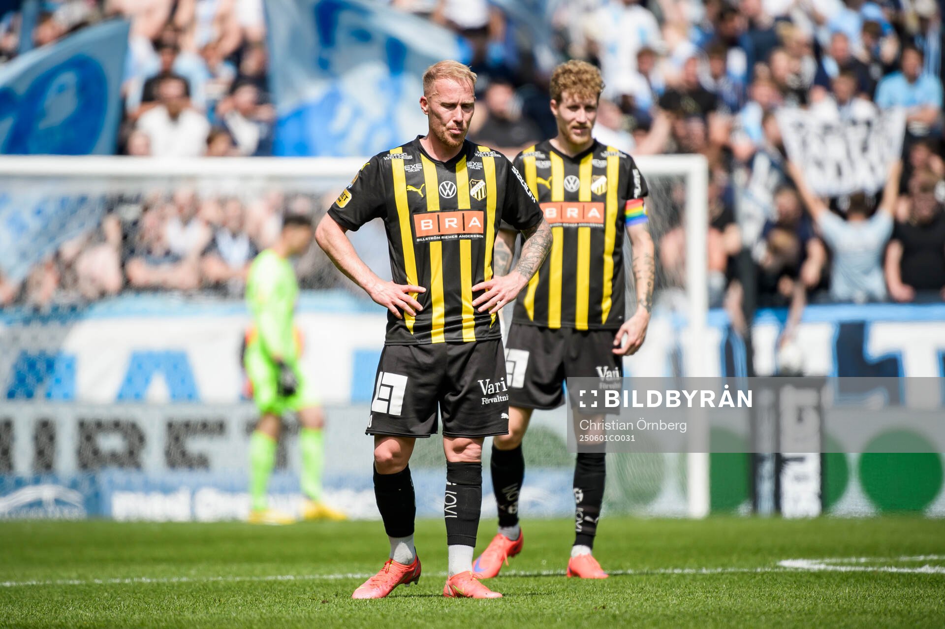 Häckens Mikkel Rygaard Jensen och Simon Gustafson deppar