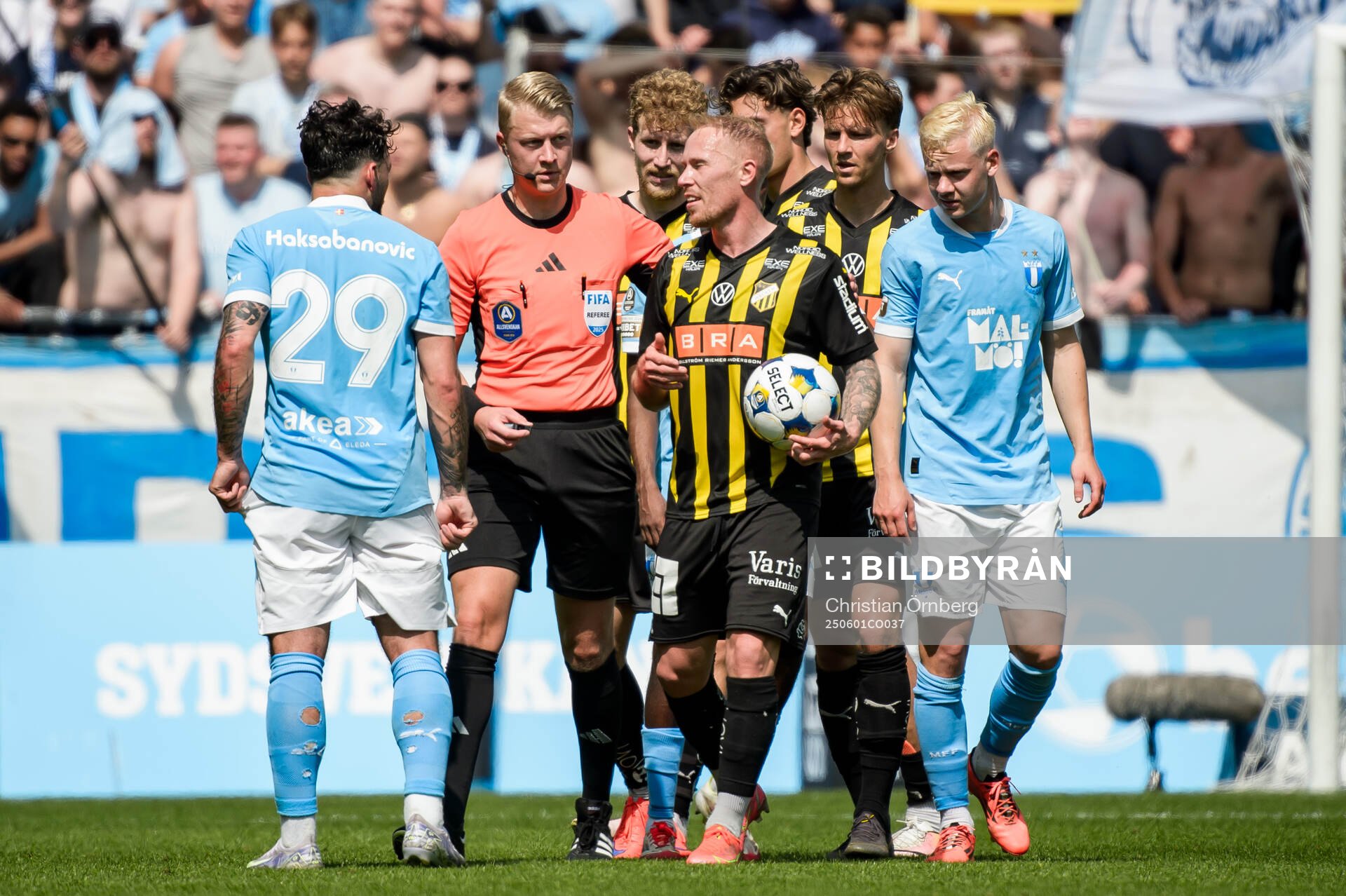 Malmö FFs Sead Haksabanovic och Häckens Mikkel Rygaard