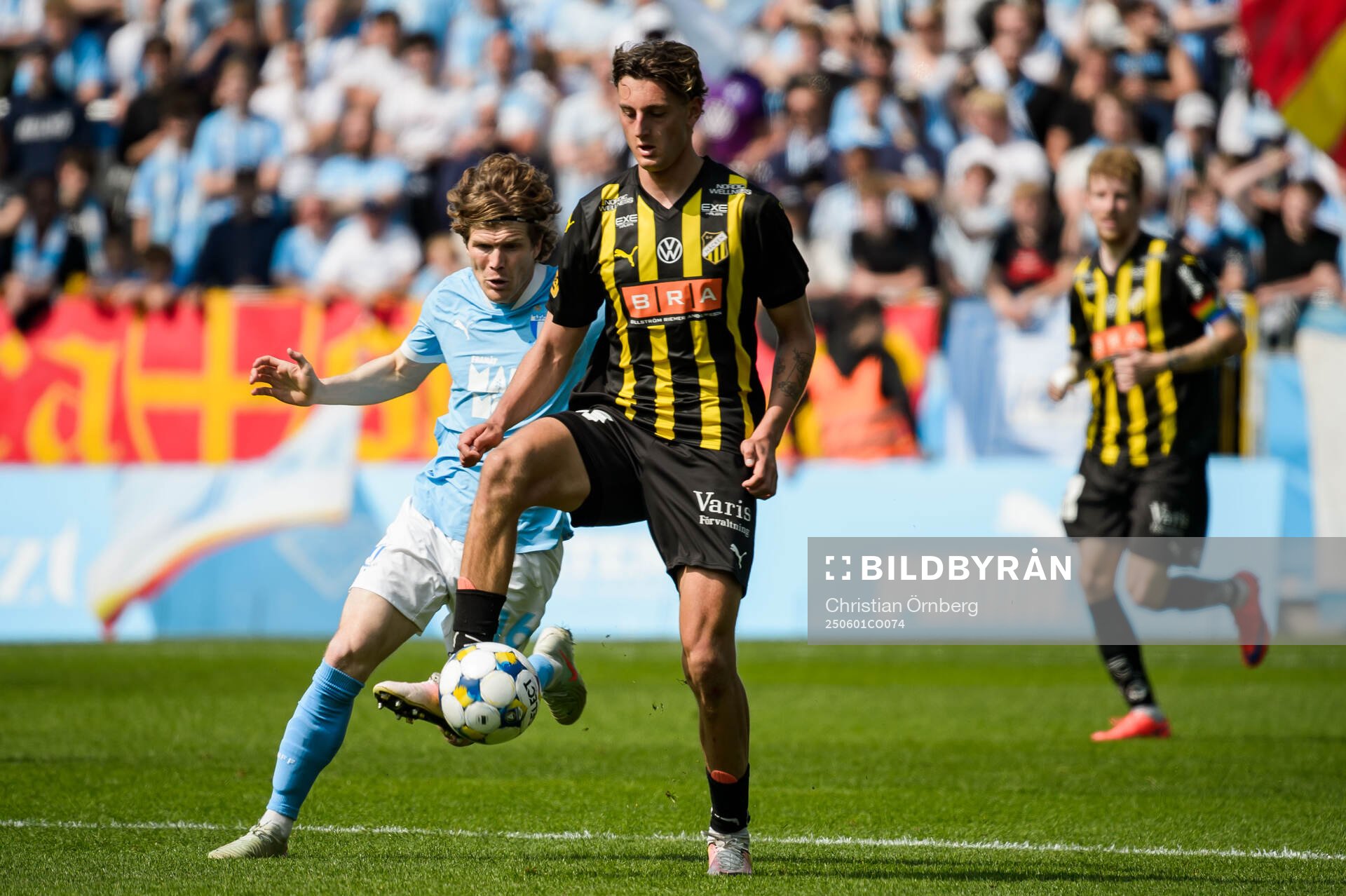Häckens Silas Andersen och Malmö FFs Oliver Berg
