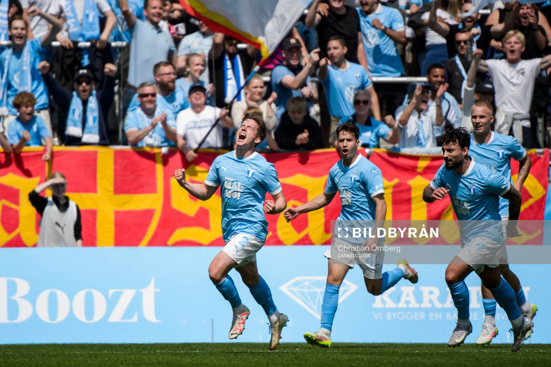 Malmö FFs Johan Karlsson jublar
