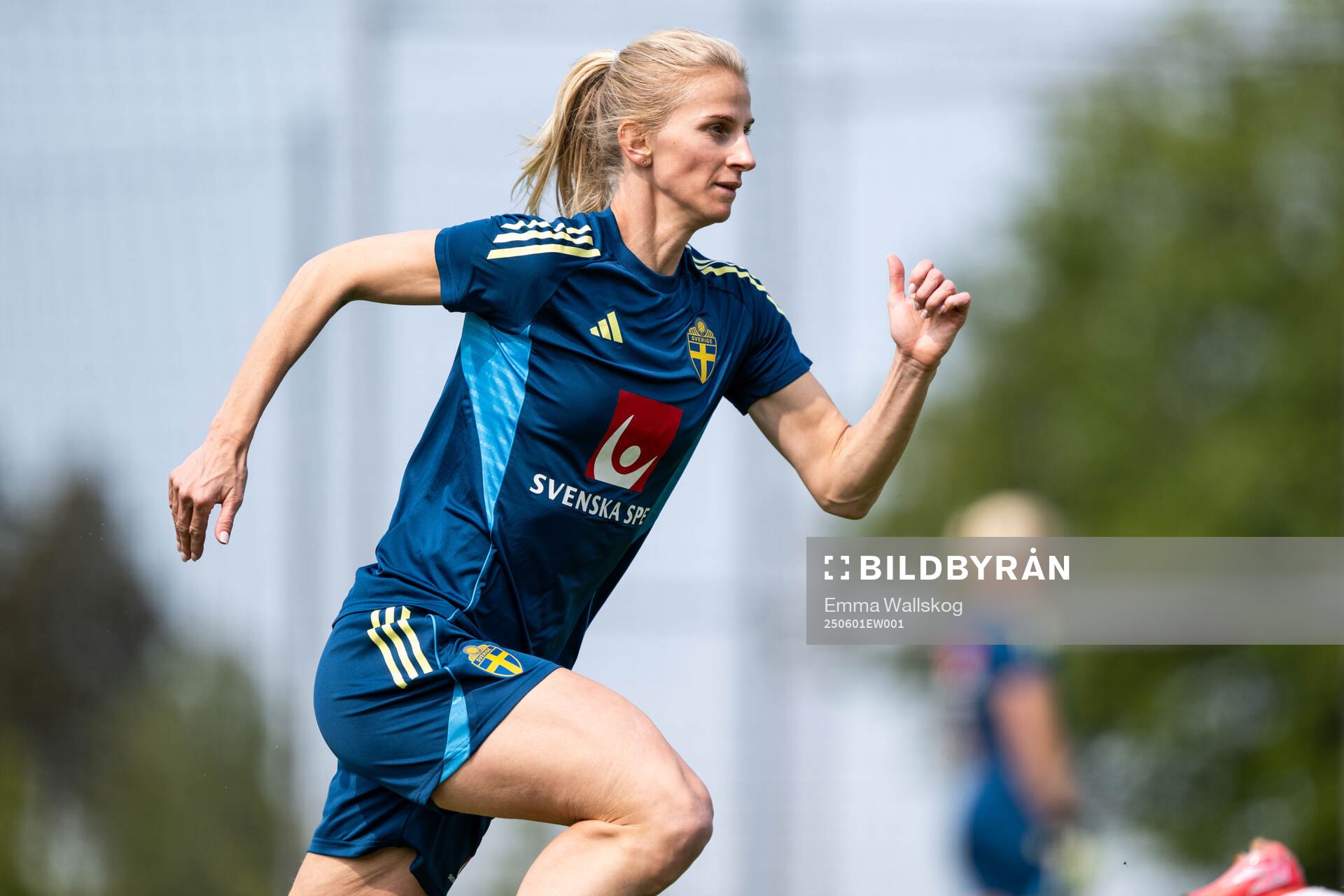 Sofia Jakobsson of the Swedish women’s national football