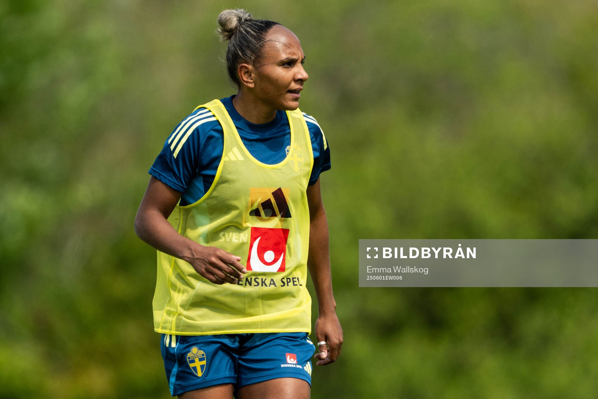 Madelen Janogy of the Swedish women’s national football
