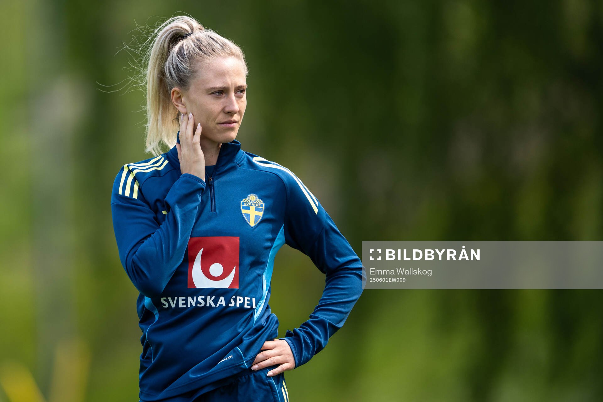 Rebecka Blomqvist of the Swedish women’s national