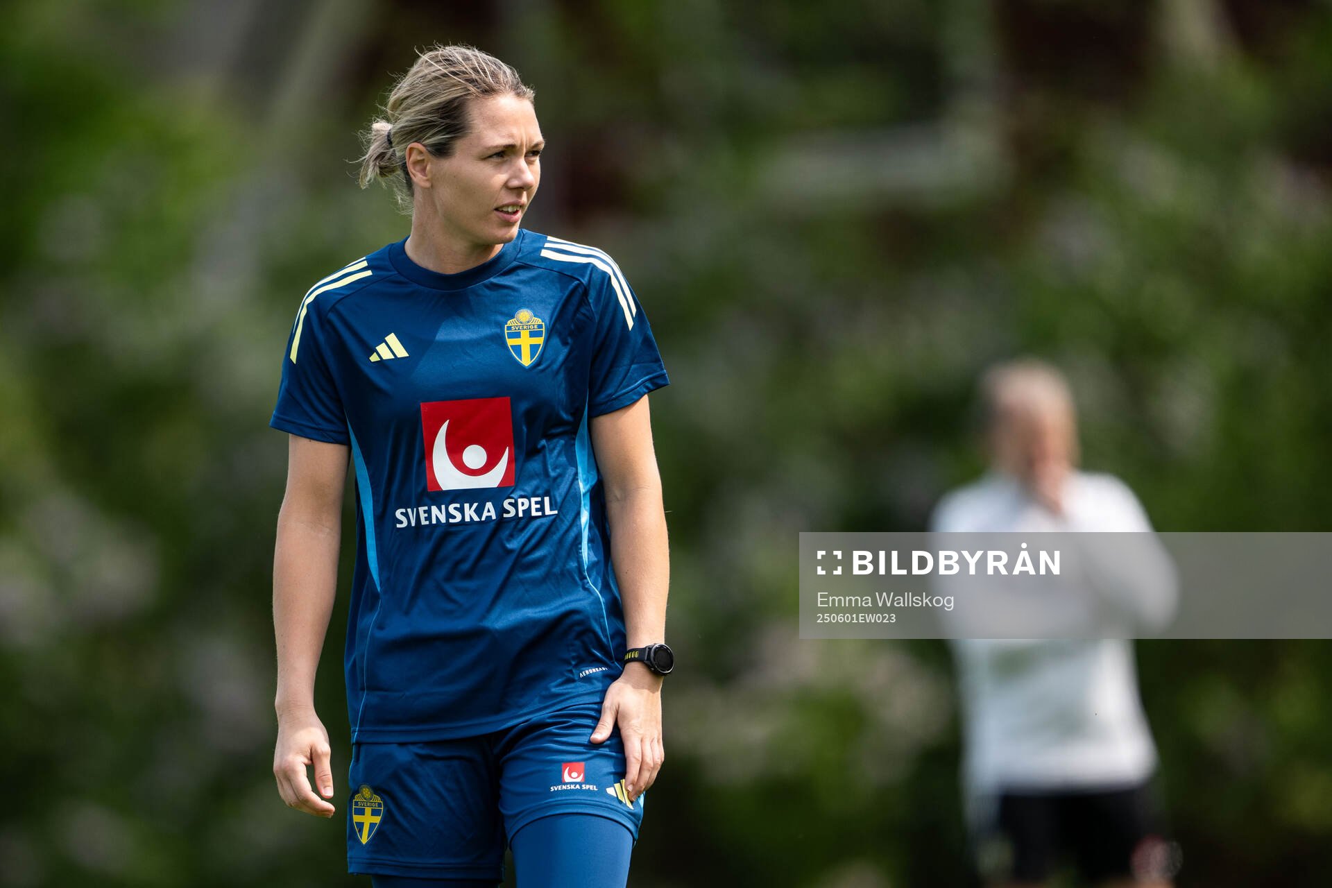 Goalkeeper Jennifer Falk of the Swedish women’s national