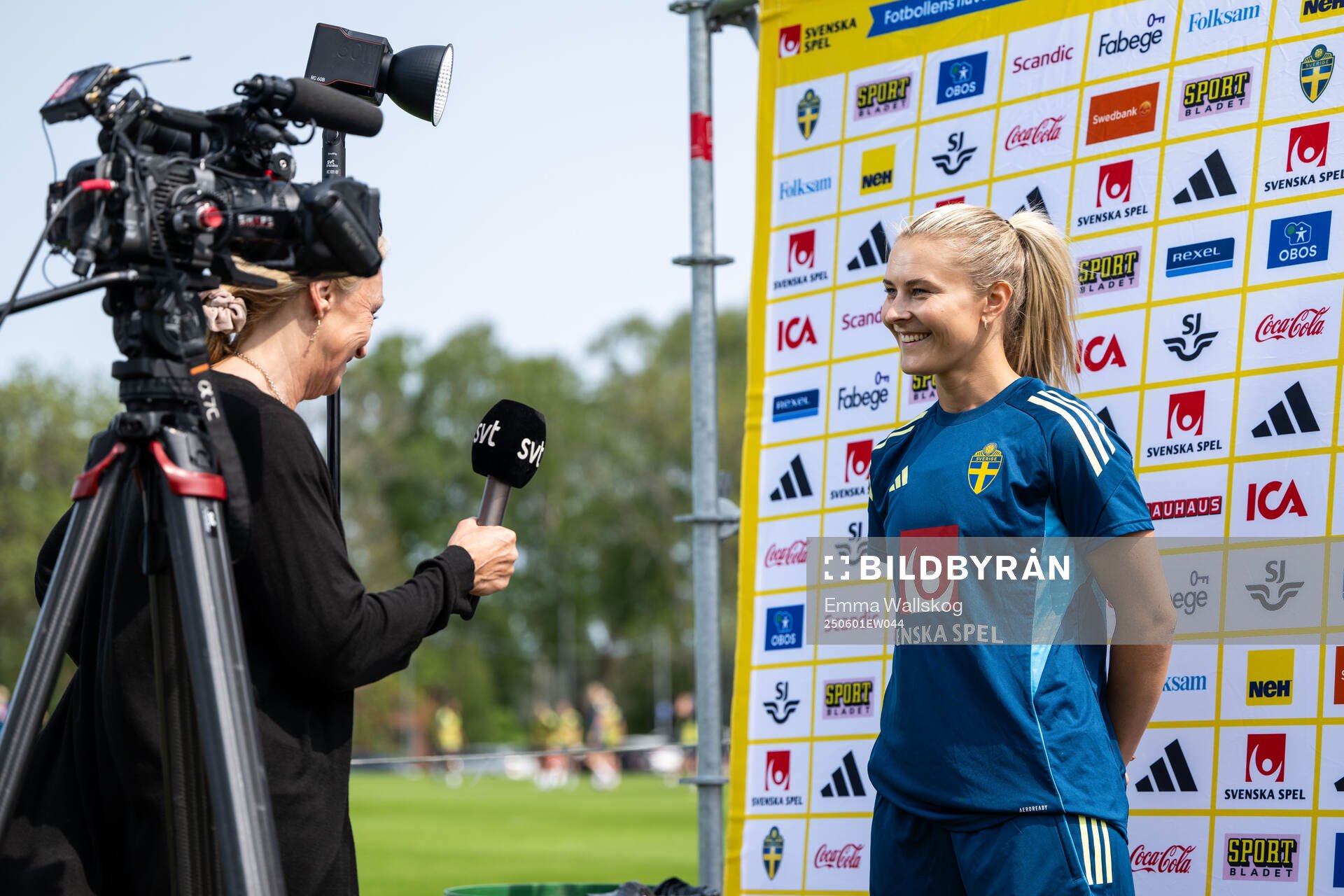 Amanda Nildén of the Swedish women’s national football
