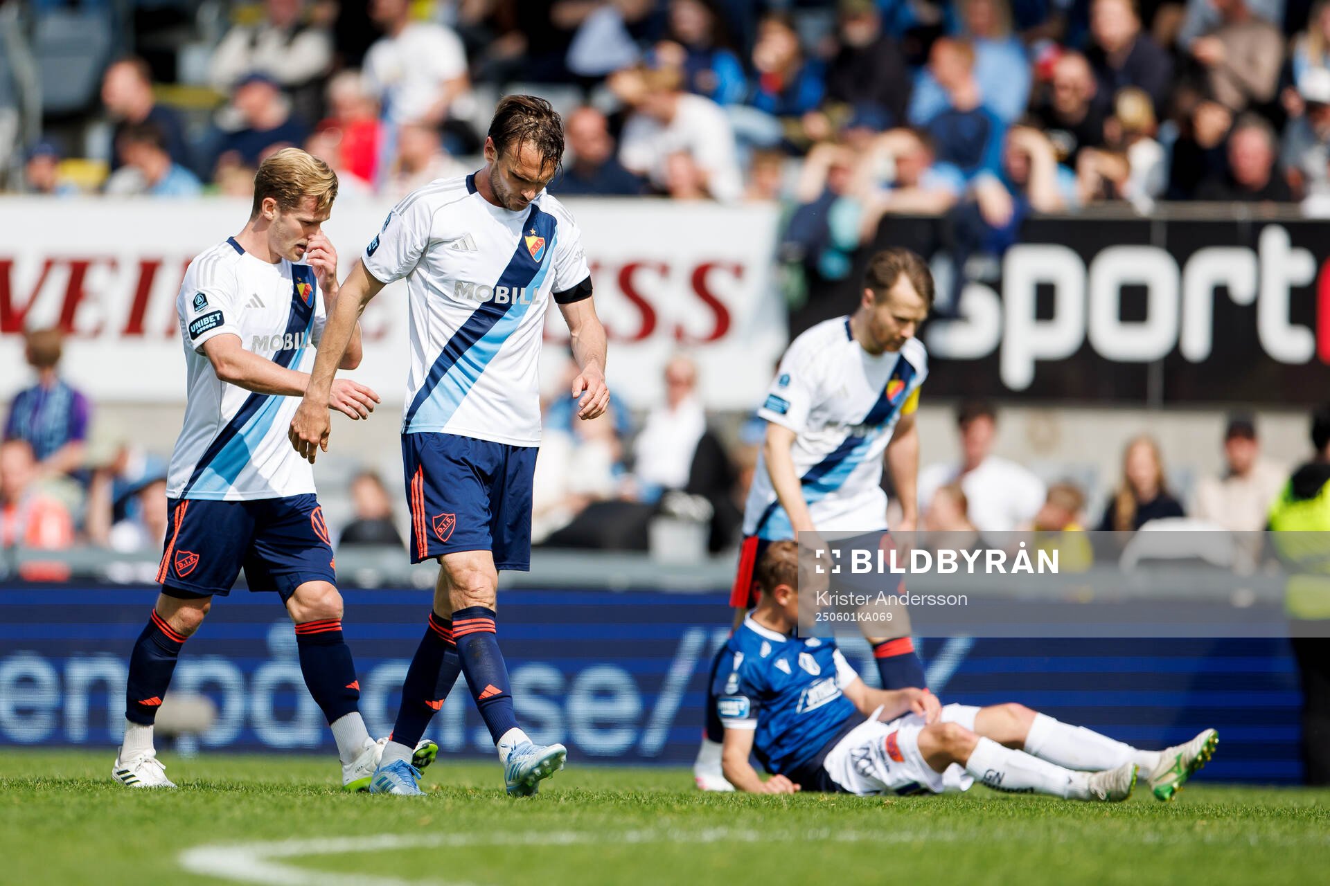 Djurgårdens spelare deppar