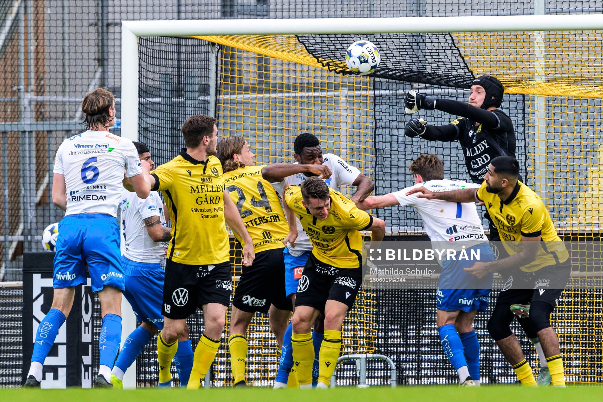 Mjällbys målvakt Noel Törnqvist
