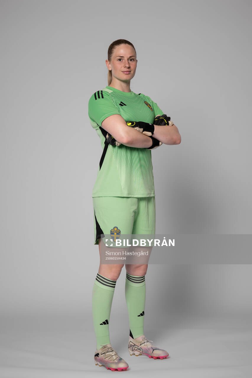 Goalkeeper Tove Enblom of Sweden poses for a portrait
