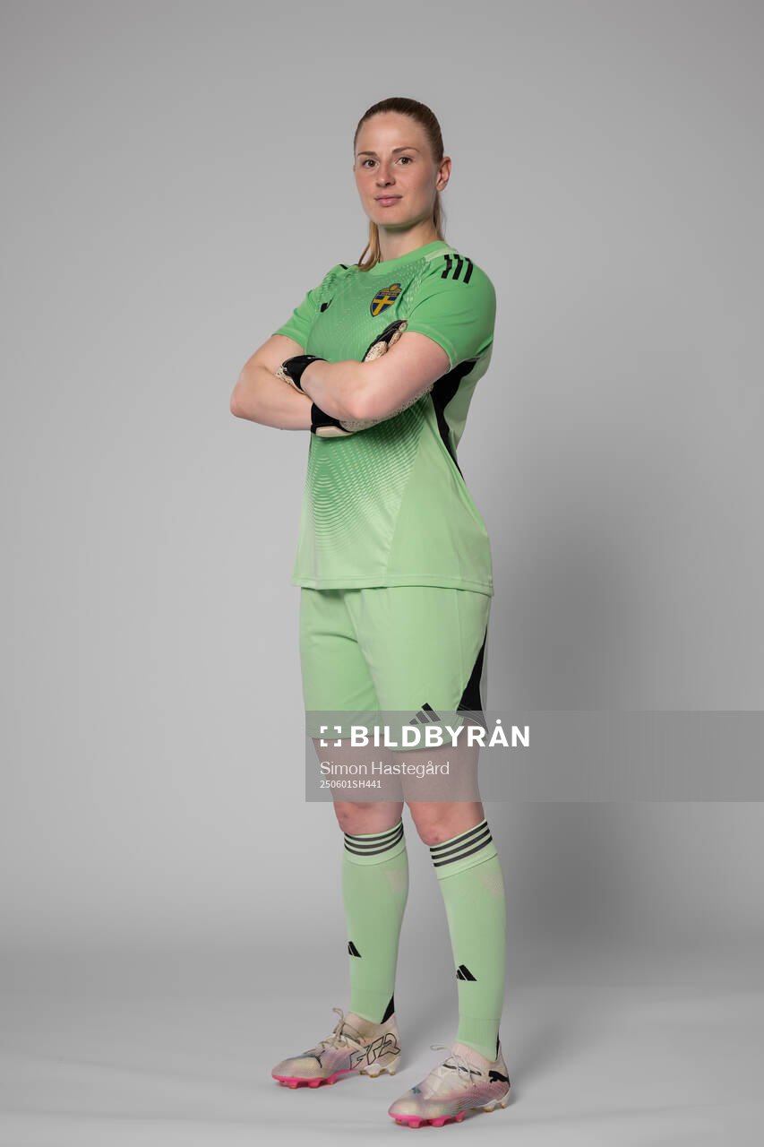 Goalkeeper Tove Enblom of Sweden poses for a portrait