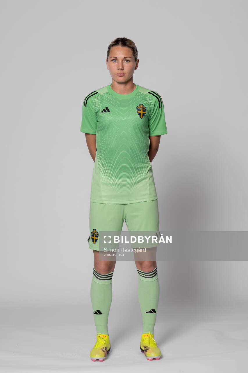 Goalkeeper Jennifer Falk of Sweden poses for a portrait