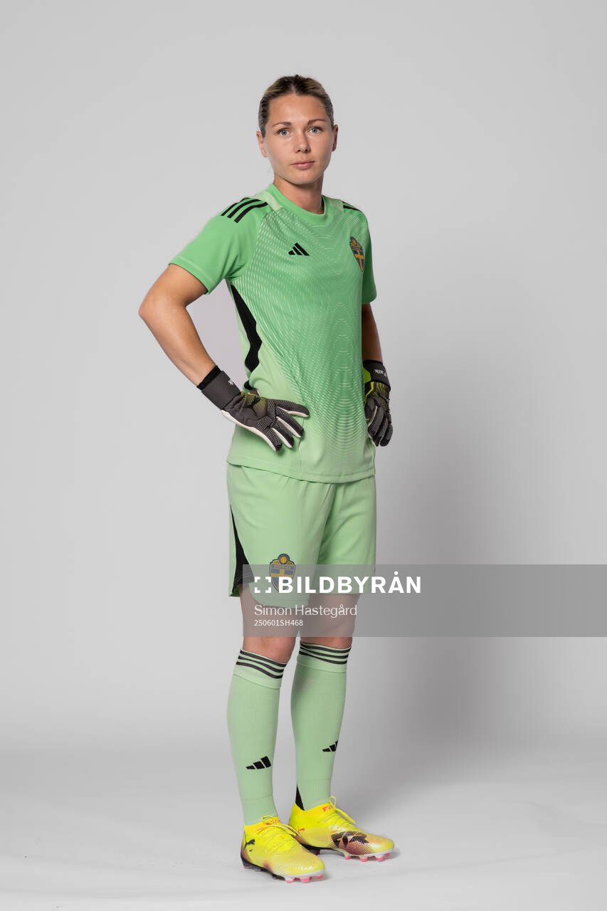 Goalkeeper Jennifer Falk of Sweden poses for a portrait