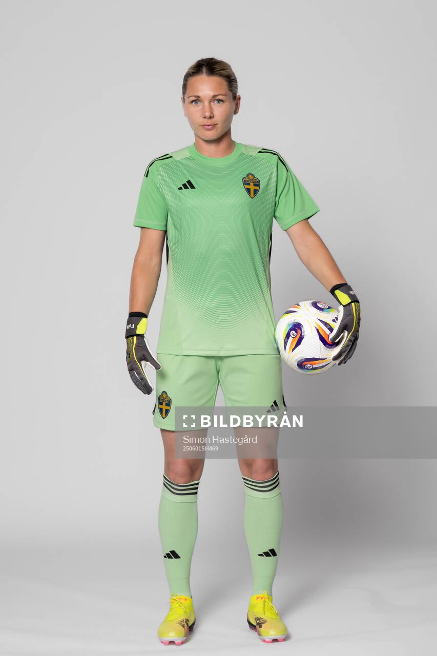 Goalkeeper Jennifer Falk of Sweden poses for a portrait