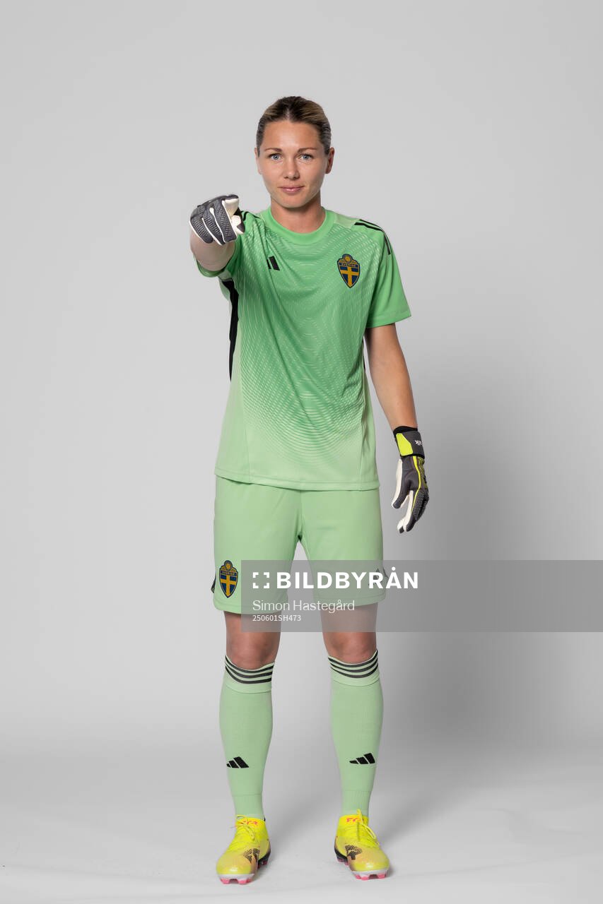 Goalkeeper Jennifer Falk of Sweden poses for a portrait
