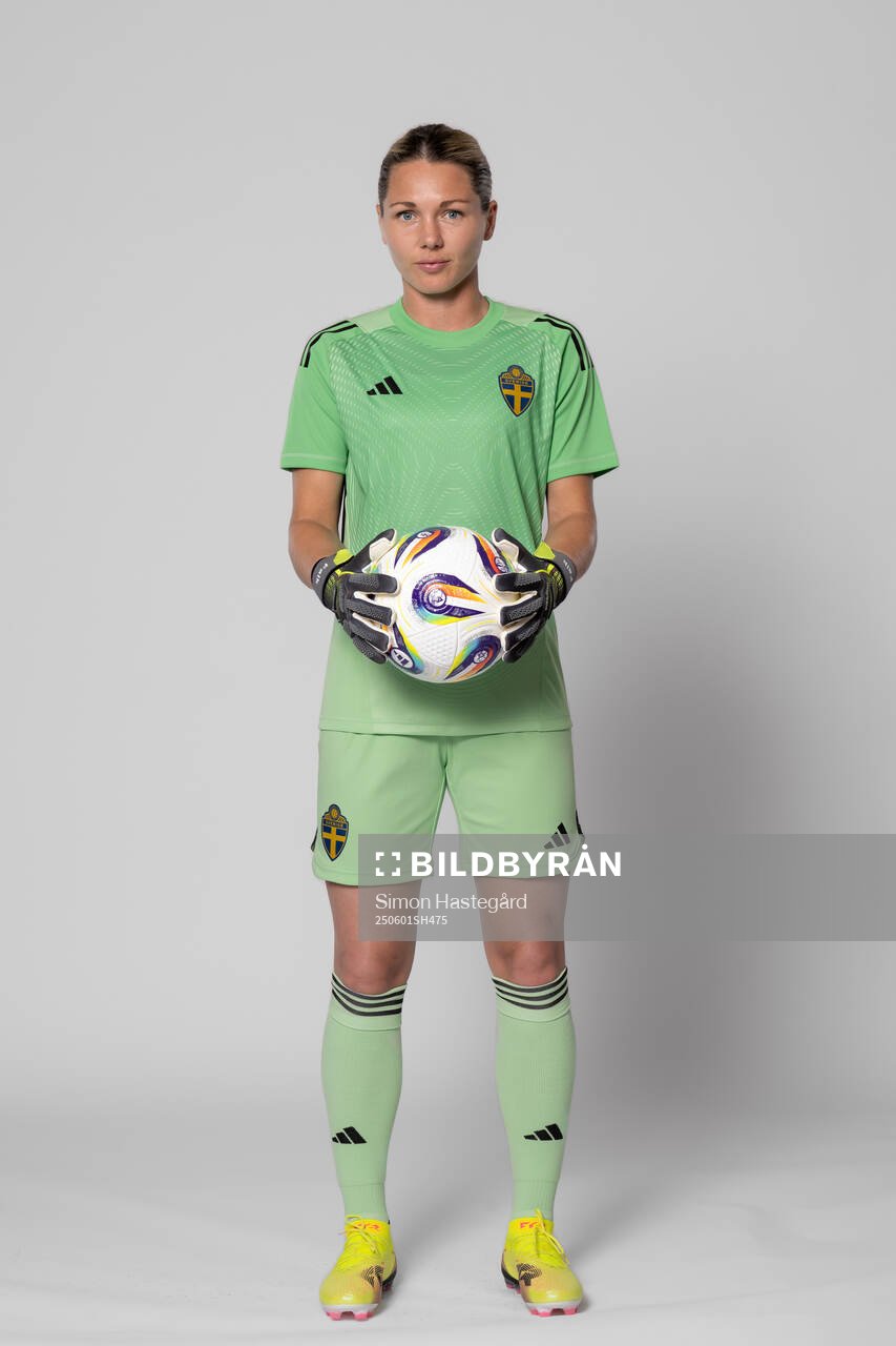 Goalkeeper Jennifer Falk of Sweden poses for a portrait