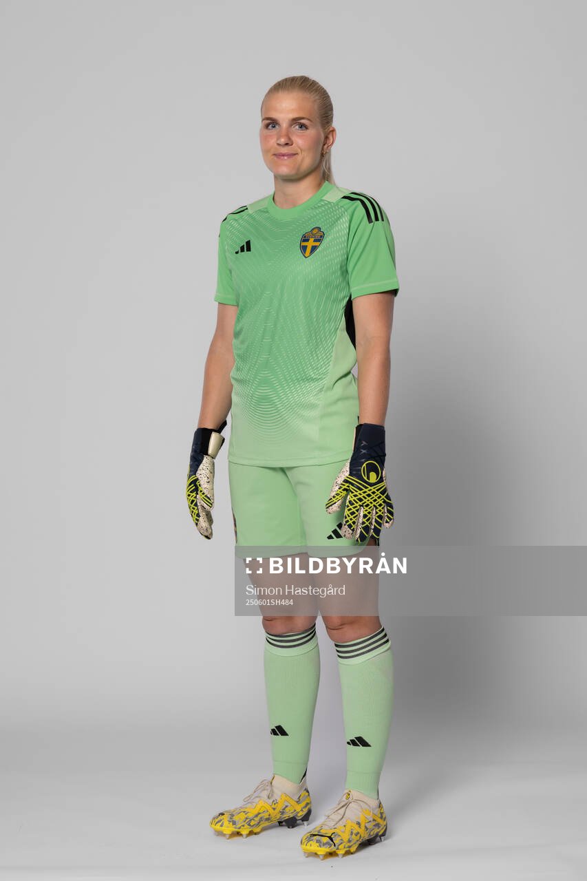 Goalkeeper Emma Holmgren of Sweden poses for a portrait