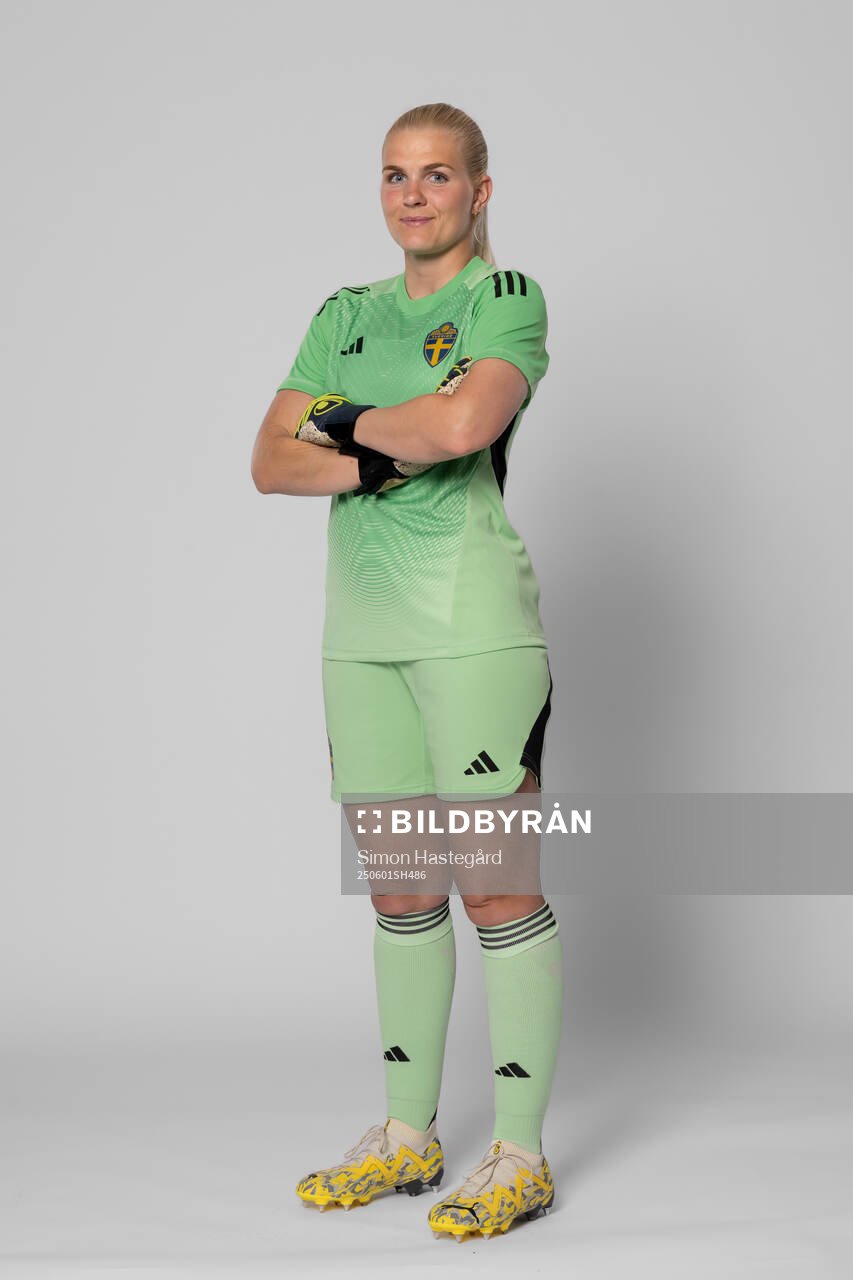 Goalkeeper Emma Holmgren of Sweden poses for a portrait