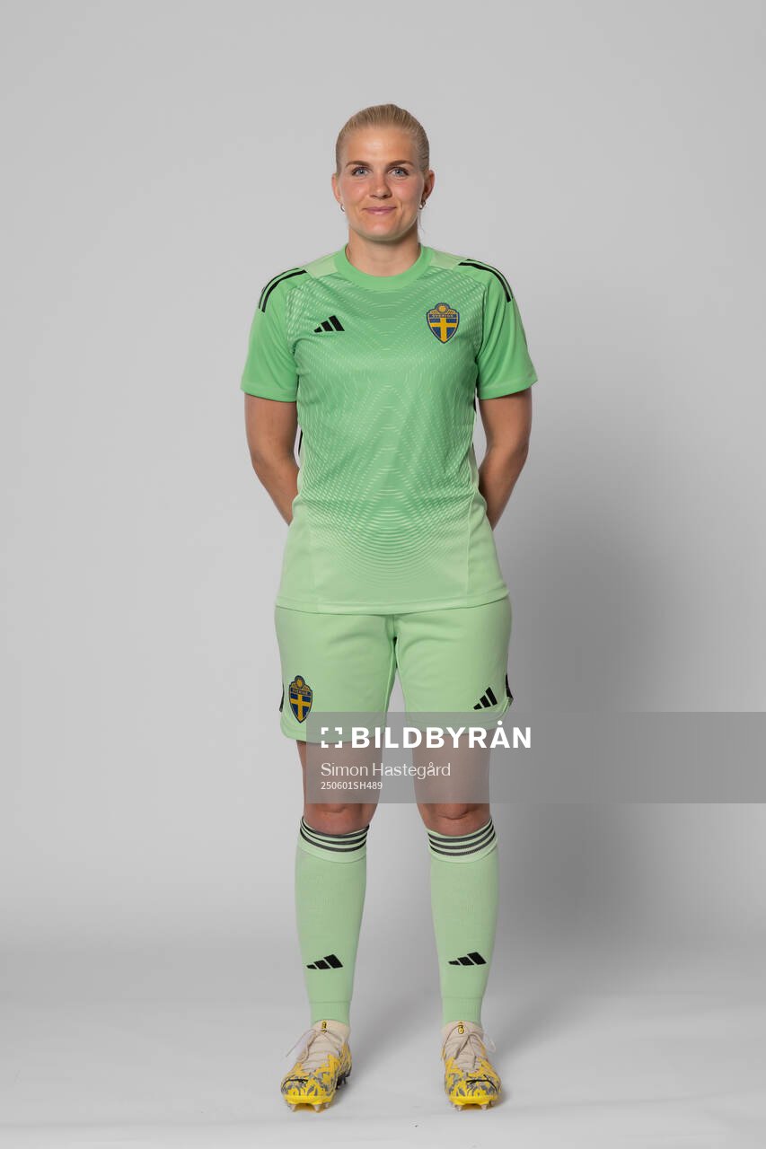 Goalkeeper Emma Holmgren of Sweden poses for a portrait