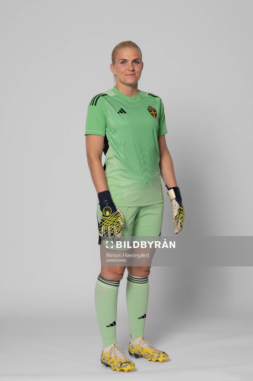 Goalkeeper Emma Holmgren of Sweden poses for a portrait