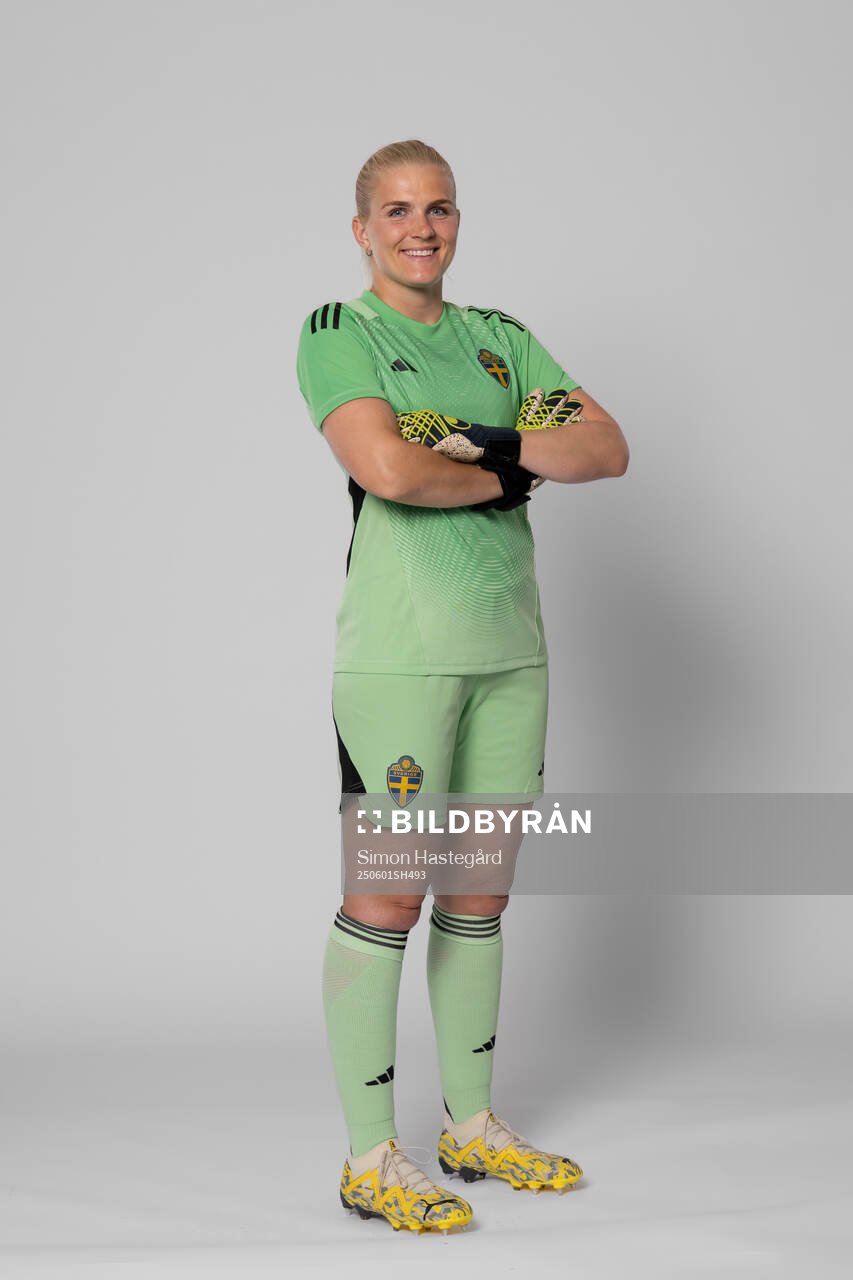 Goalkeeper Emma Holmgren of Sweden poses for a portrait