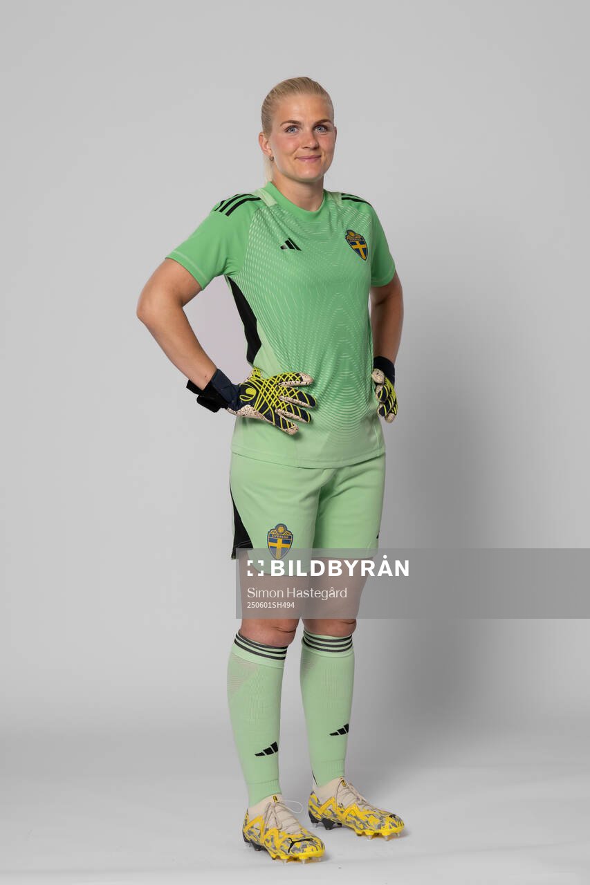 Goalkeeper Emma Holmgren of Sweden poses for a portrait