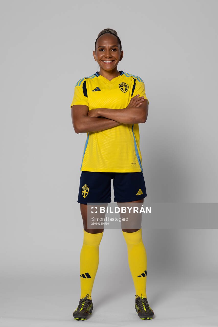 Madelen Janogy of Sweden poses for a portrait
