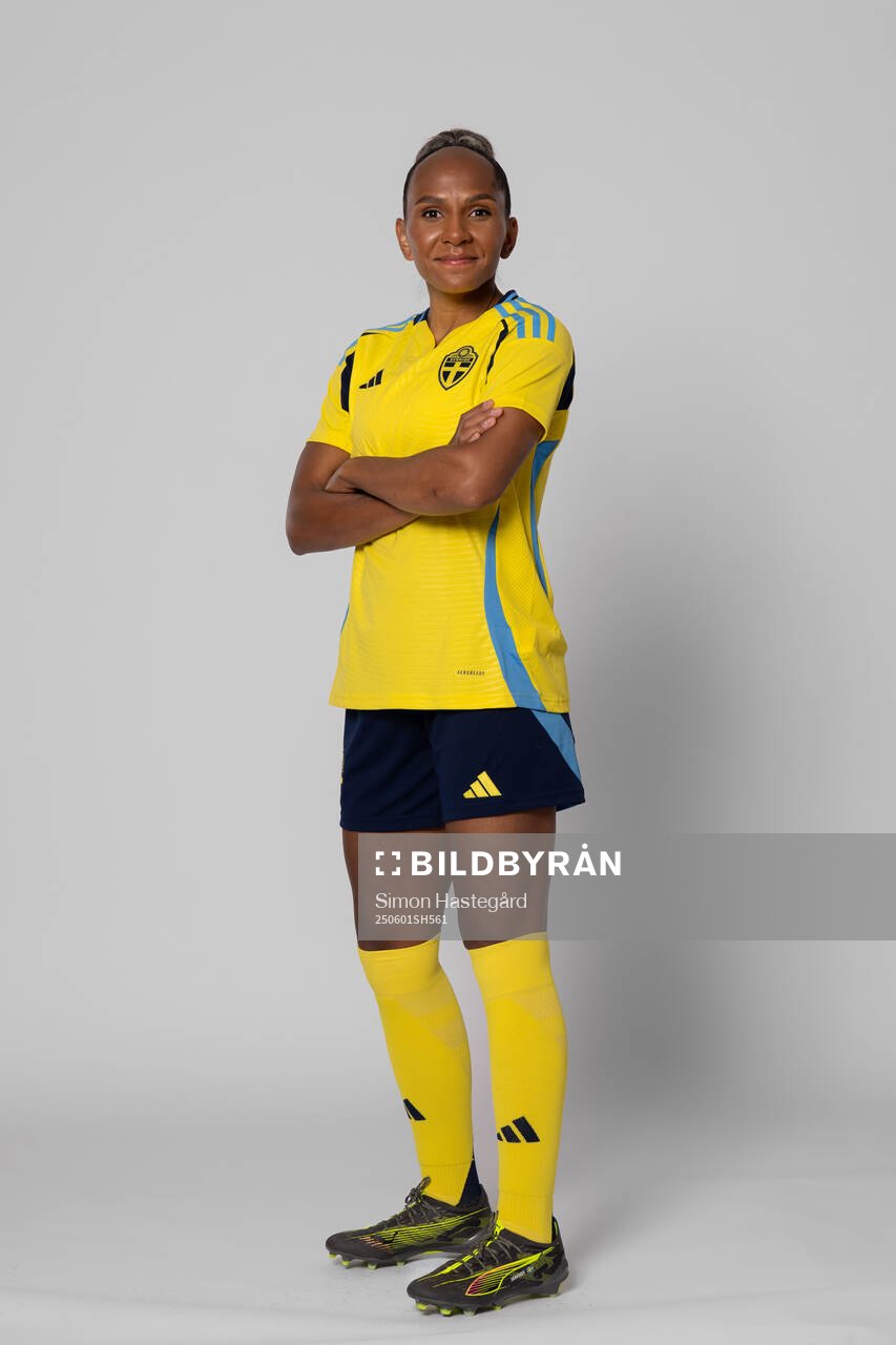 Madelen Janogy of Sweden poses for a portrait