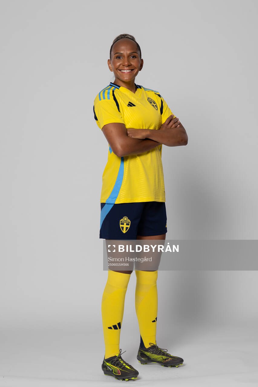 Madelen Janogy of Sweden poses for a portrait